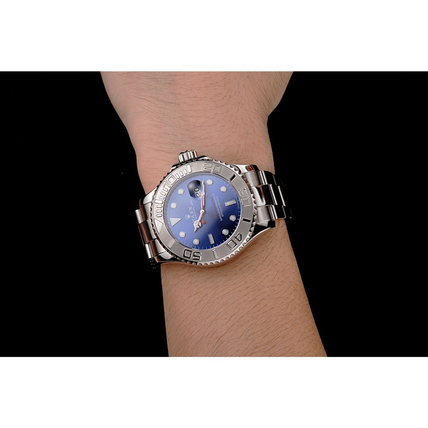 Rolex Yacht-Master Blue Dial Stainless Steel Case And Bracelet