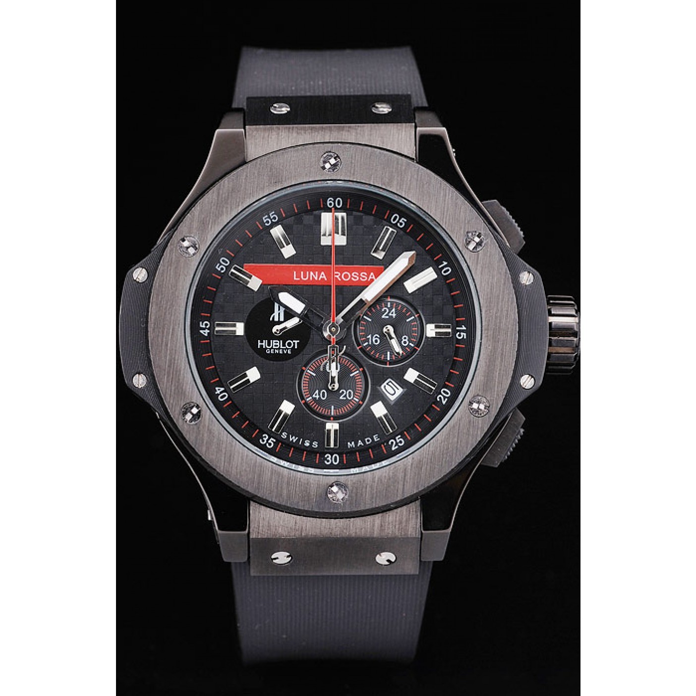 Hublot Limited Edition Luna Rosa Black Dial Watch