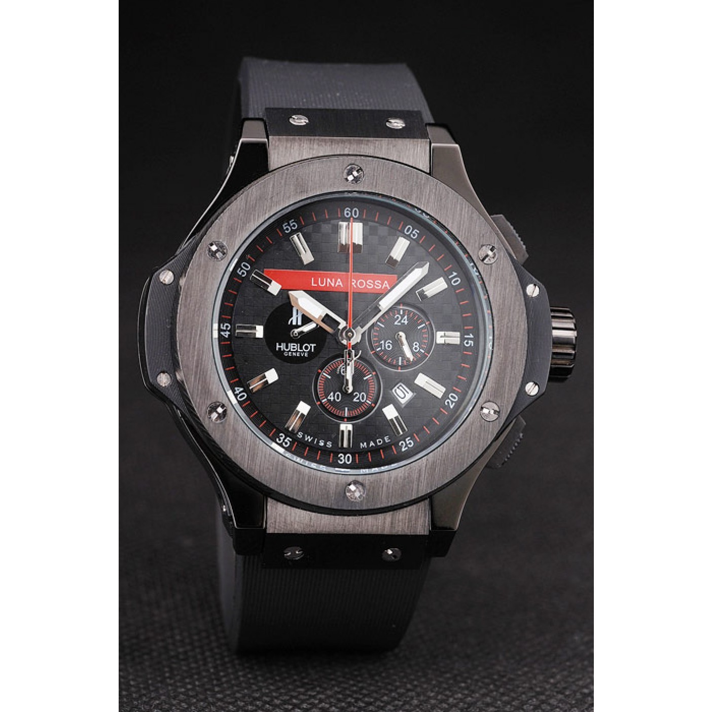 Hublot Limited Edition Luna Rosa Black Dial Watch