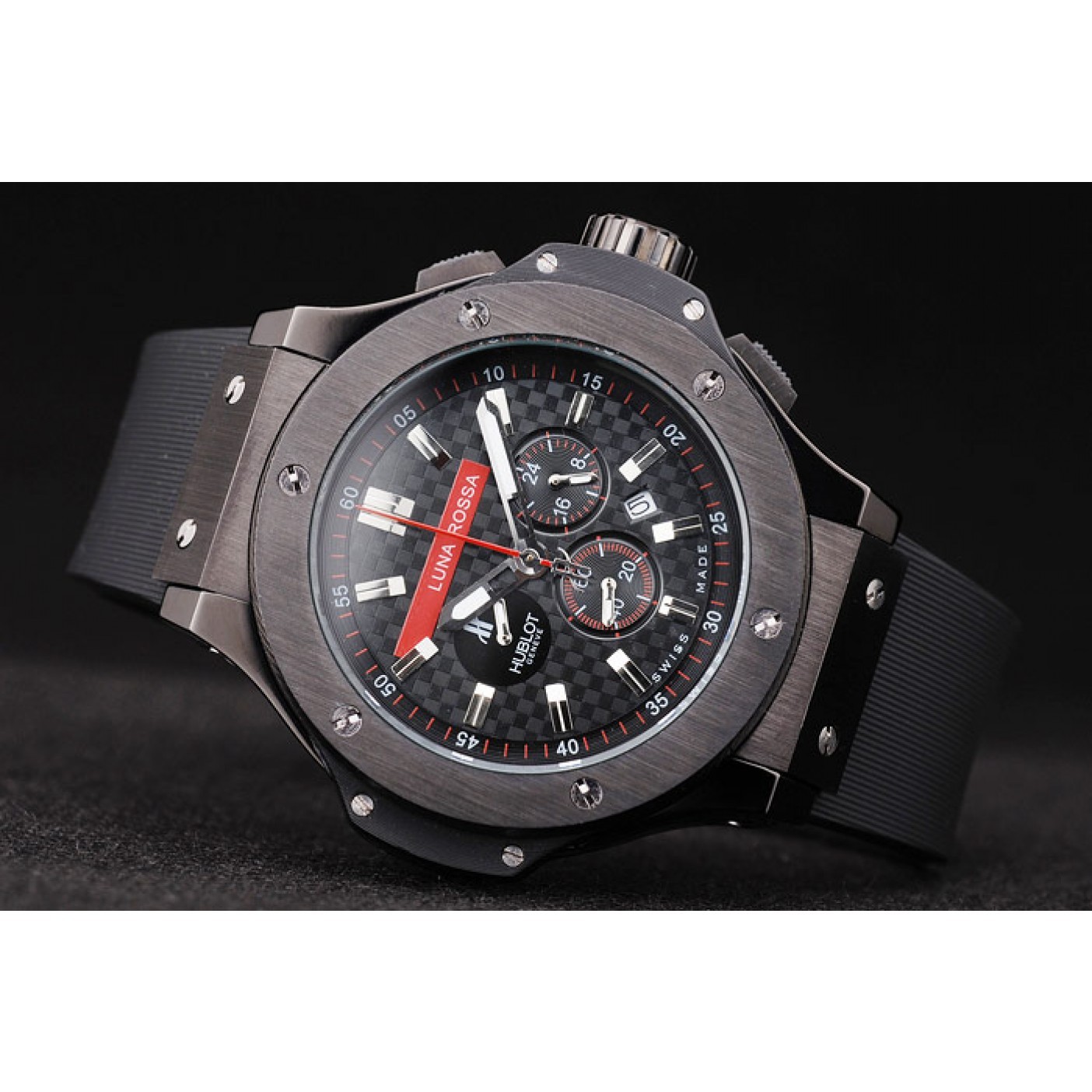 Hublot Limited Edition Luna Rosa Black Dial Watch