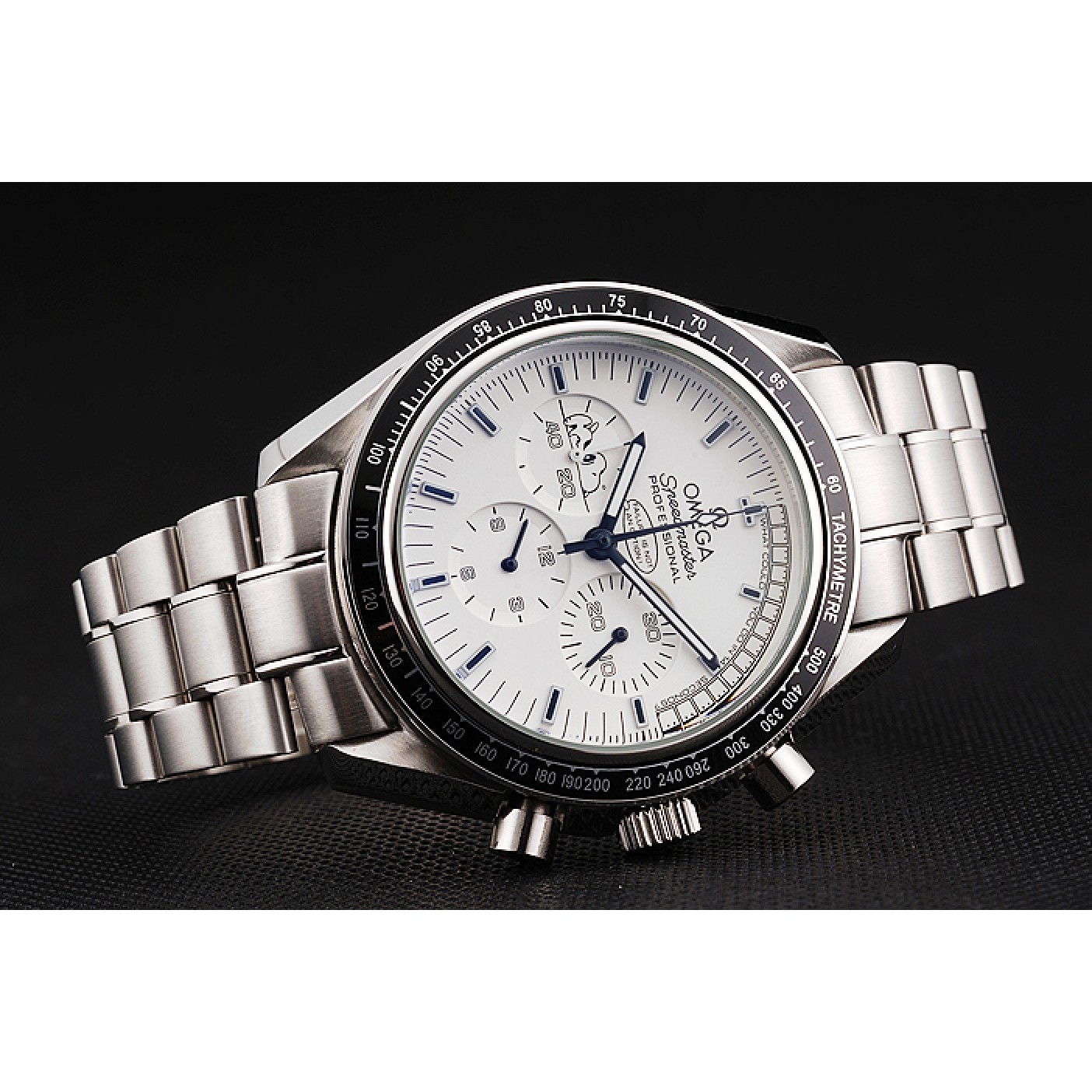 Omega Speedmaster Professional Apollo 13 Silver Snoopy Award White Dial Stainless Steel Case And Bracelet