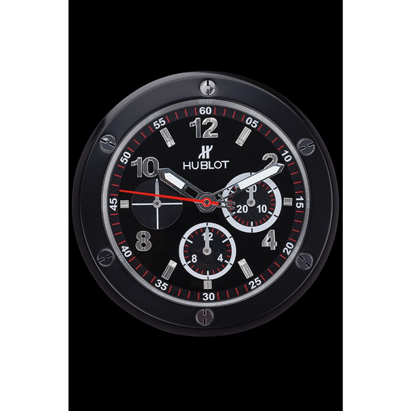 Hublot Big Bang King Power Wall Clock Black-Red 622468