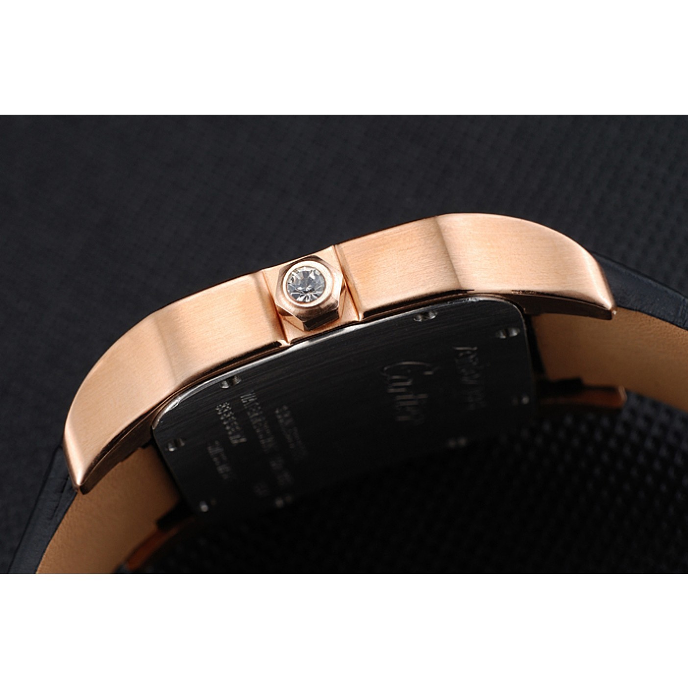 Cartier Santos 100 Diamond Rose Gold Bezel 621925