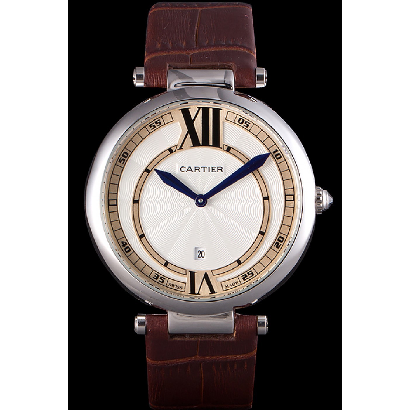 Cartier Ballon Bleu Brown Leather Strap 621448