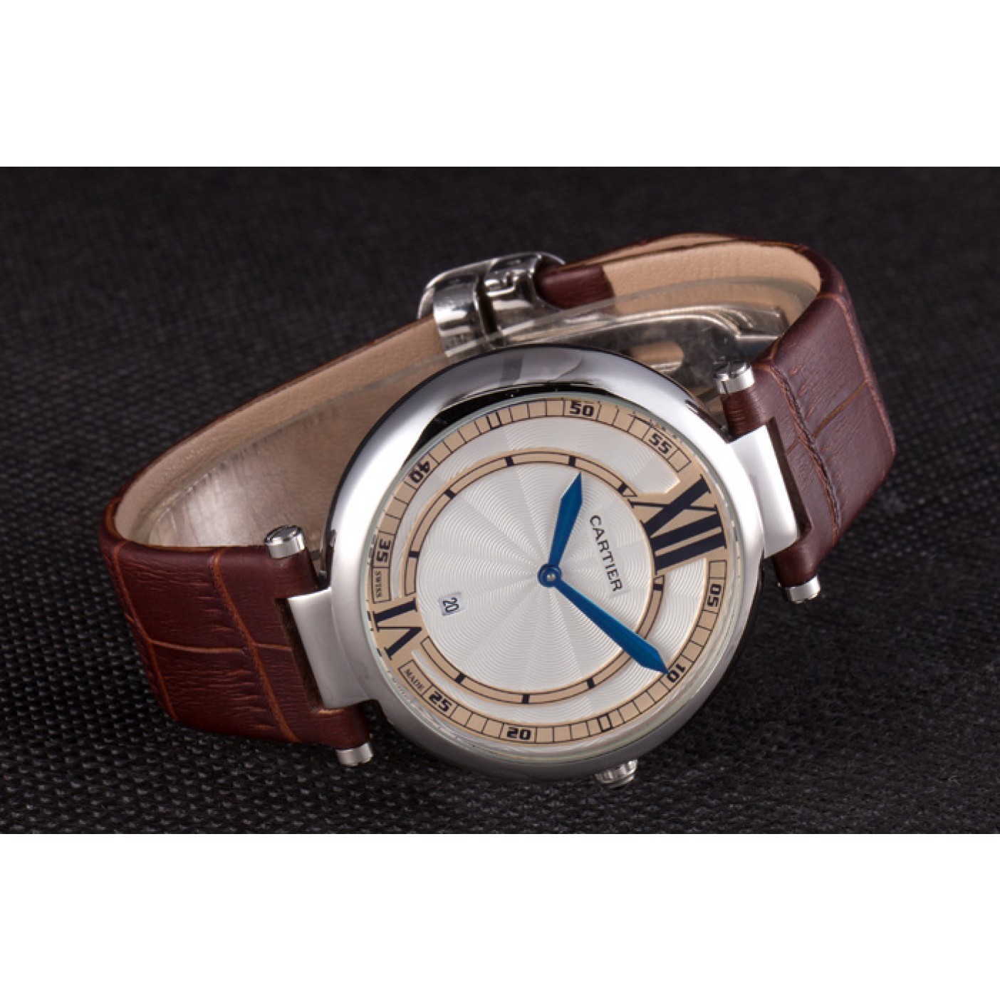 Cartier Ballon Bleu Brown Leather Strap 621448