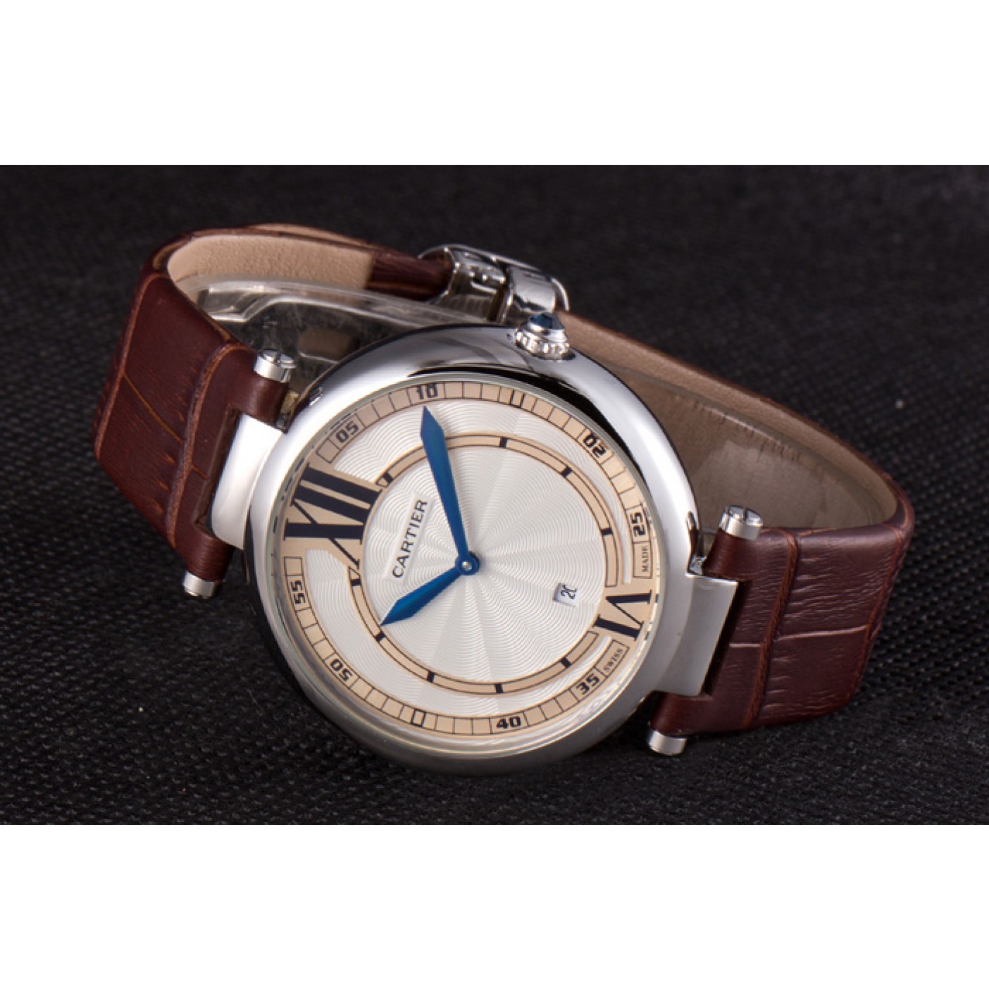 Cartier Ballon Bleu Brown Leather Strap 621448