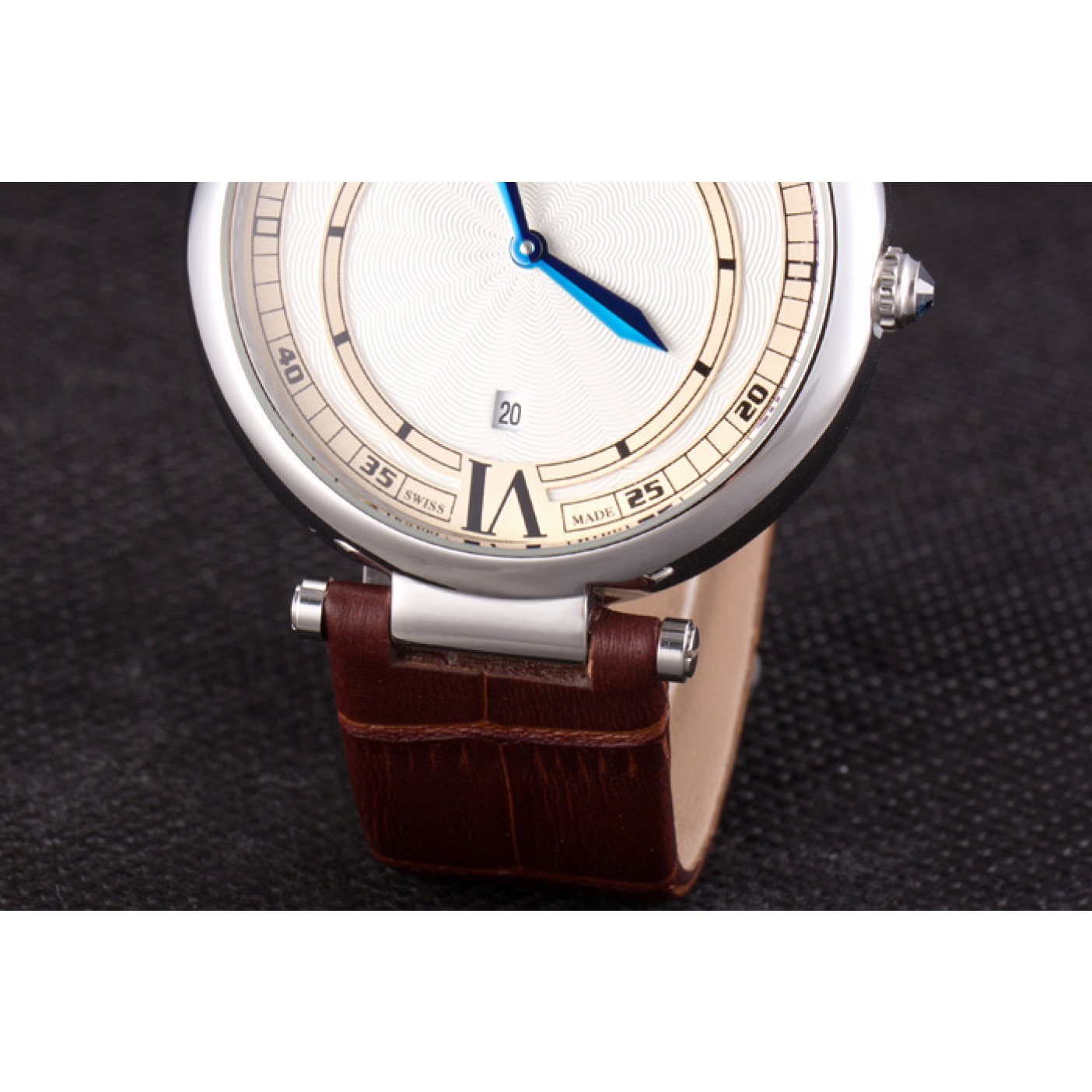 Cartier Ballon Bleu Brown Leather Strap 621448