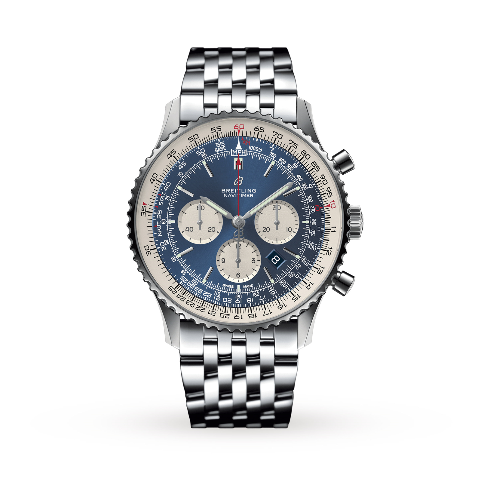 Swiss Breitling Navitimer 1 B01 Chronograph 46 AB0127211C1A1