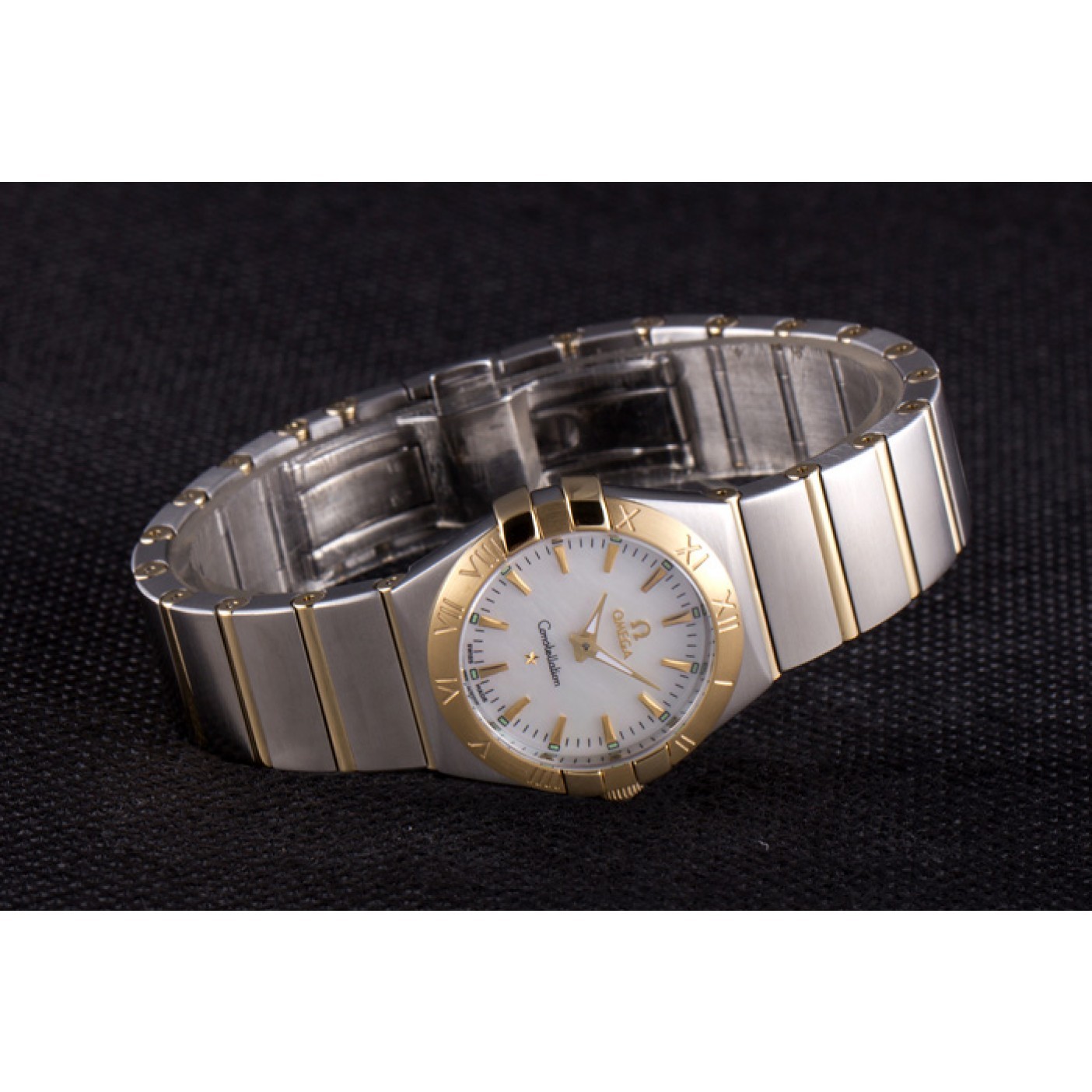 Omega Constellation White Dial Two Tone Band som90 621470