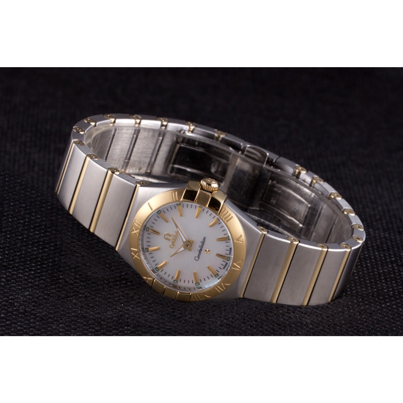 Omega Constellation White Dial Two Tone Band som90 621470