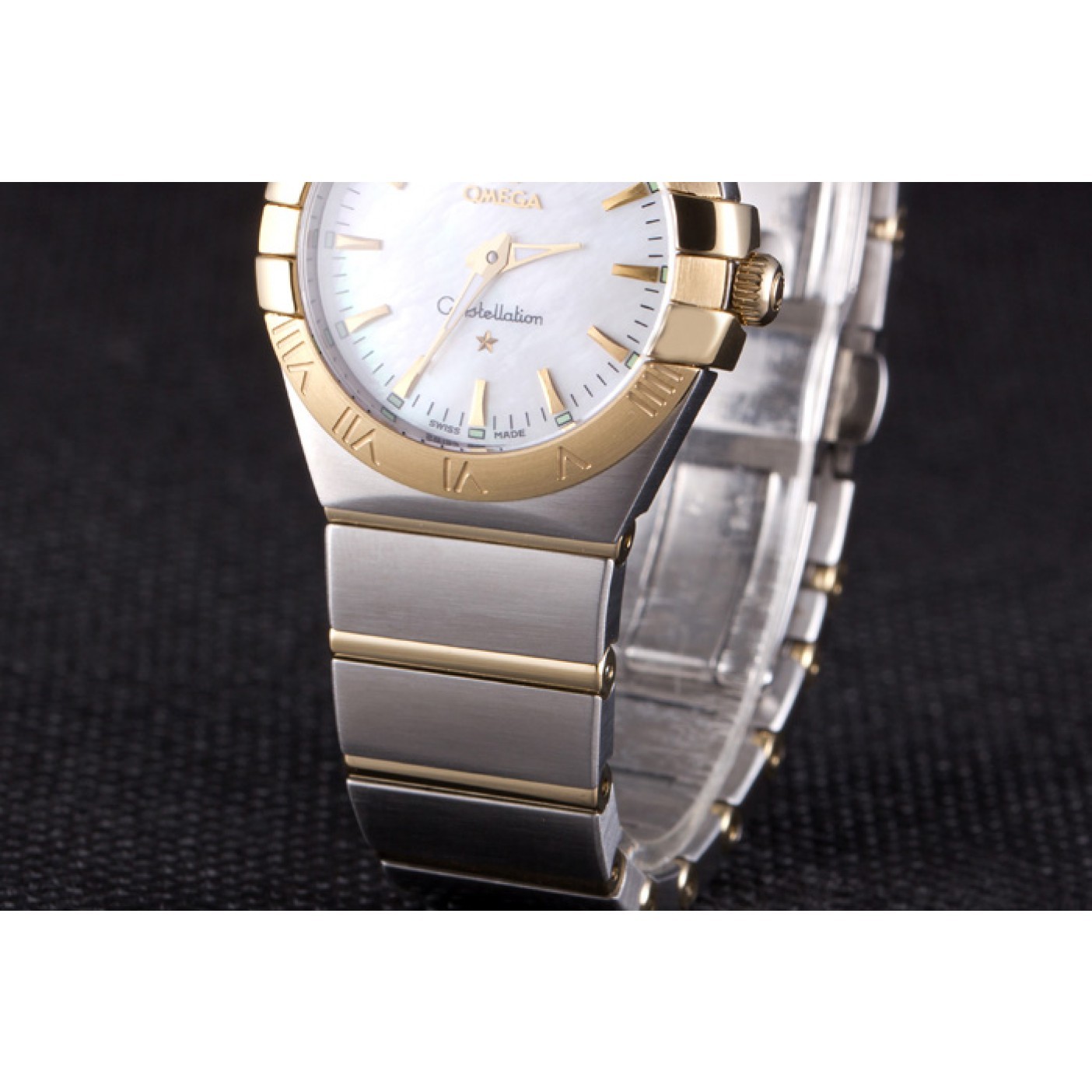 Omega Constellation White Dial Two Tone Band som90 621470