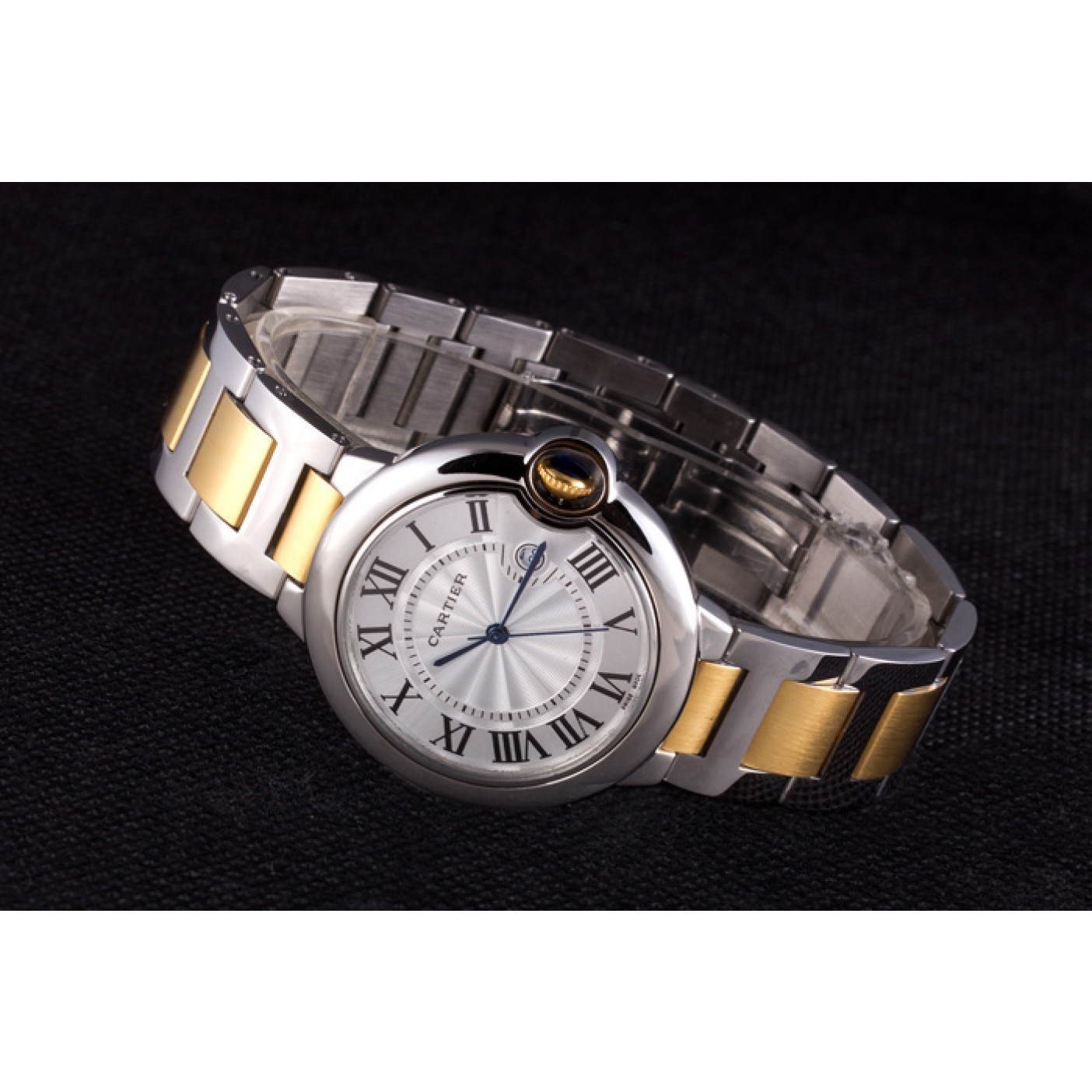 Cartier Ballon Bleu 42mm White Dial Stainless Steel Case Two Tone Bracelet