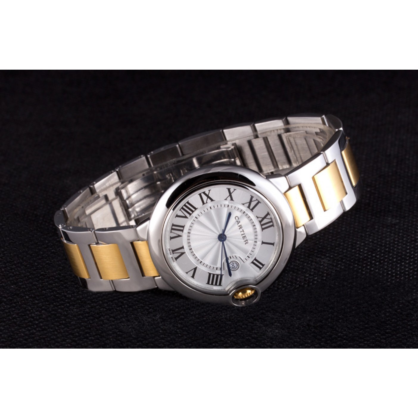 Cartier Ballon Bleu 42mm White Dial Stainless Steel Case Two Tone Bracelet