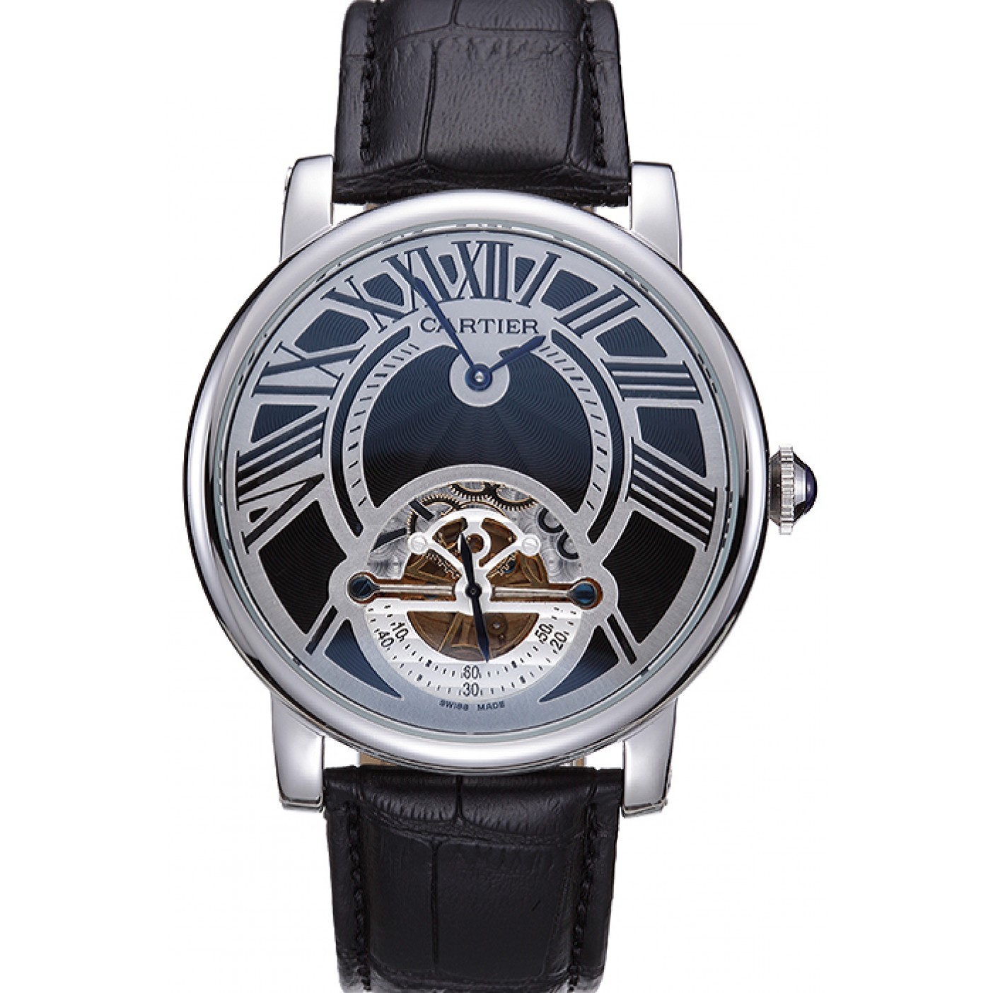 Cartier Rotonde Flying Tourbillon Black Dial 621941