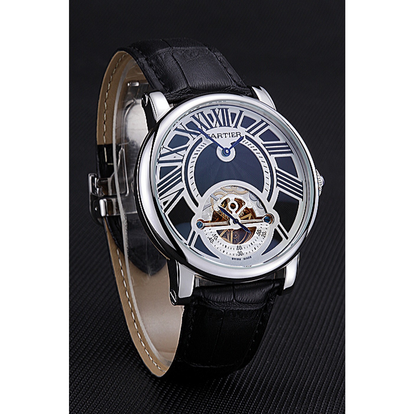 Cartier Rotonde Flying Tourbillon Black Dial 621941