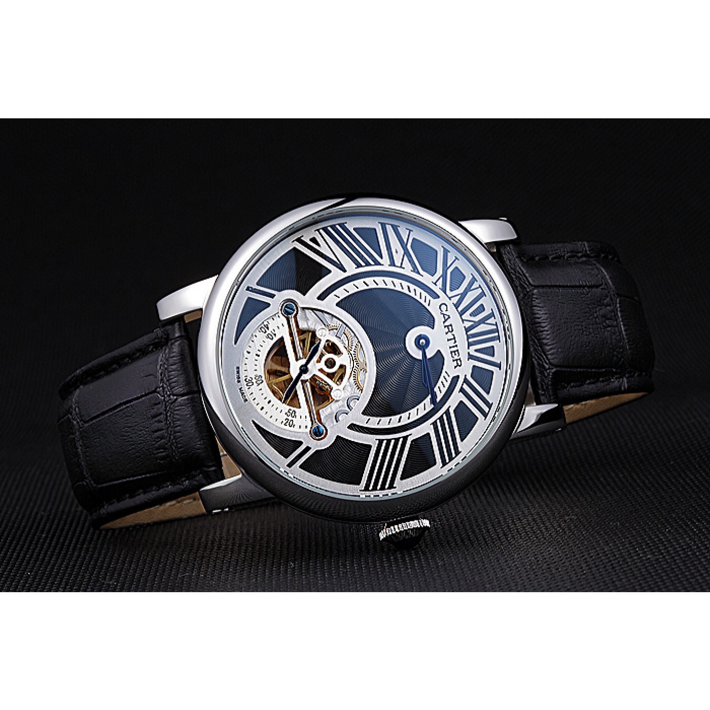 Cartier Rotonde Flying Tourbillon Black Dial 621941