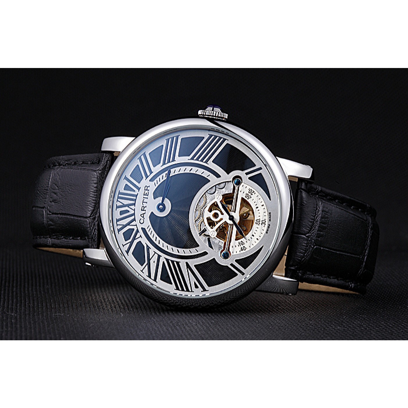 Cartier Rotonde Flying Tourbillon Black Dial 621941