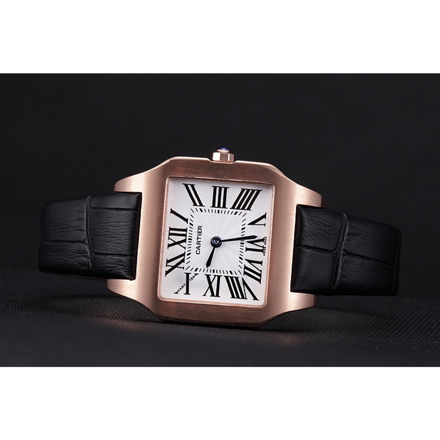 Cartier Santos 100 Polished Rose Gold Bezel 621920