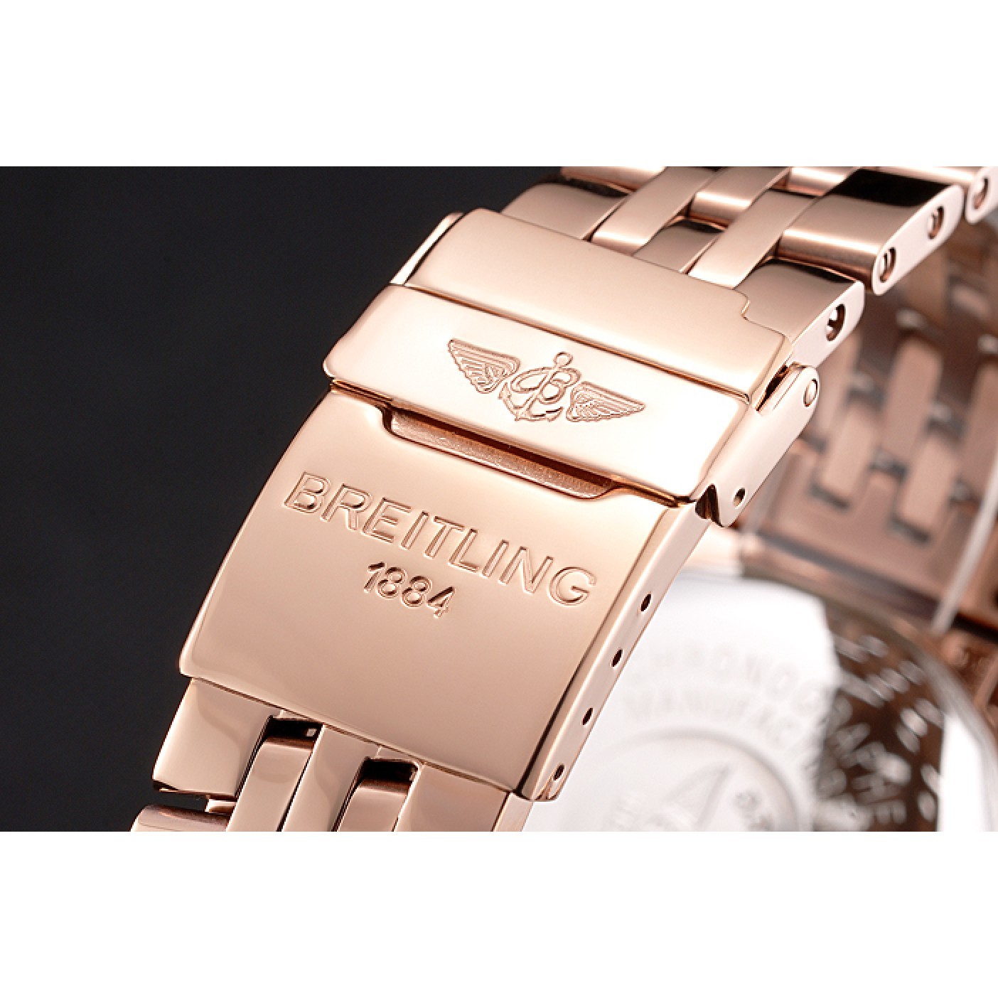 Breitling Chronomat 44 White Dial Rose Gold Bracelet 622518