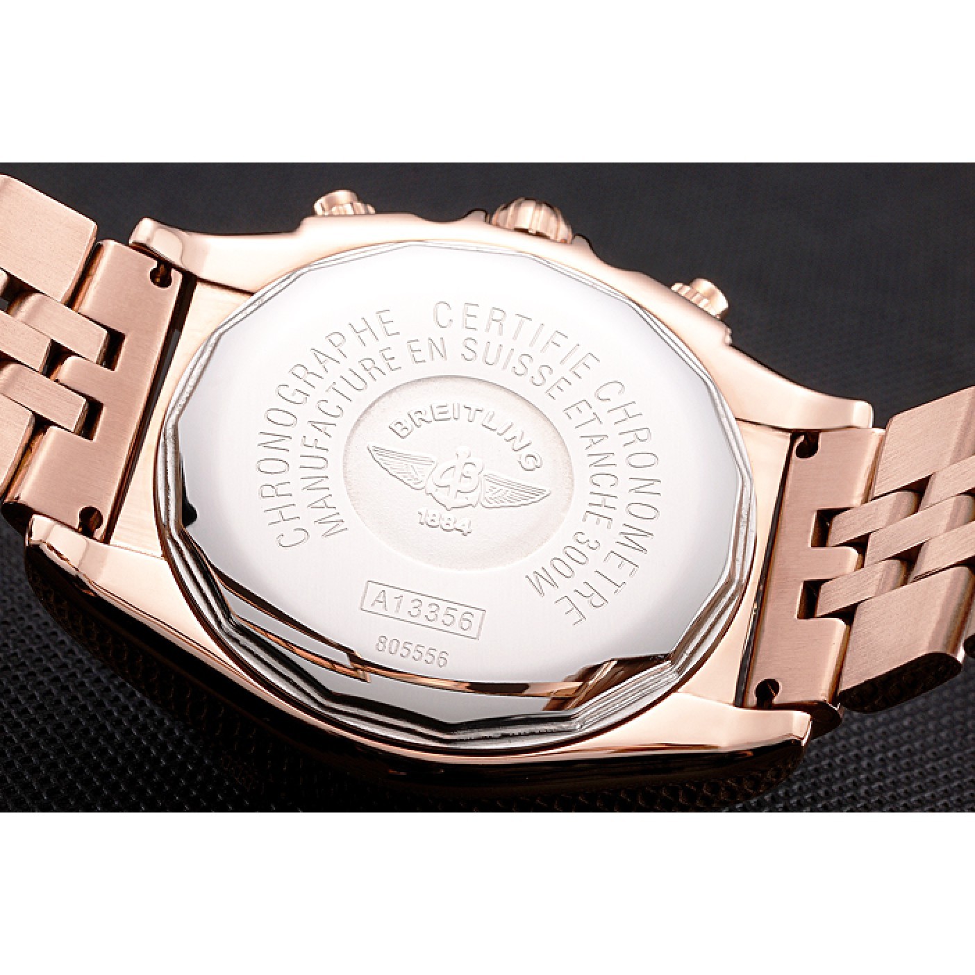 Breitling Chronomat 44 White Dial Rose Gold Bracelet 622518