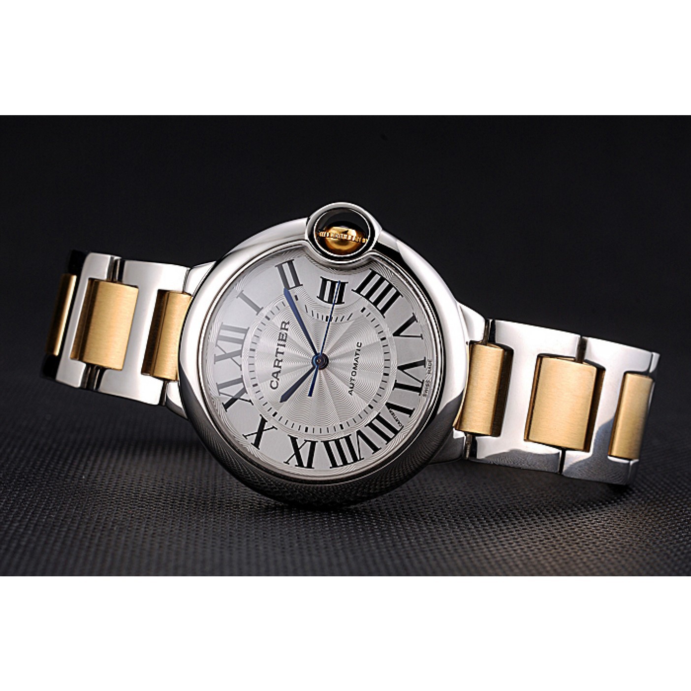 Swiss Cartier Ballon Bleu 36mm Silver Dial Stainless Steel Case Two Tone Gold Bracelet 622878