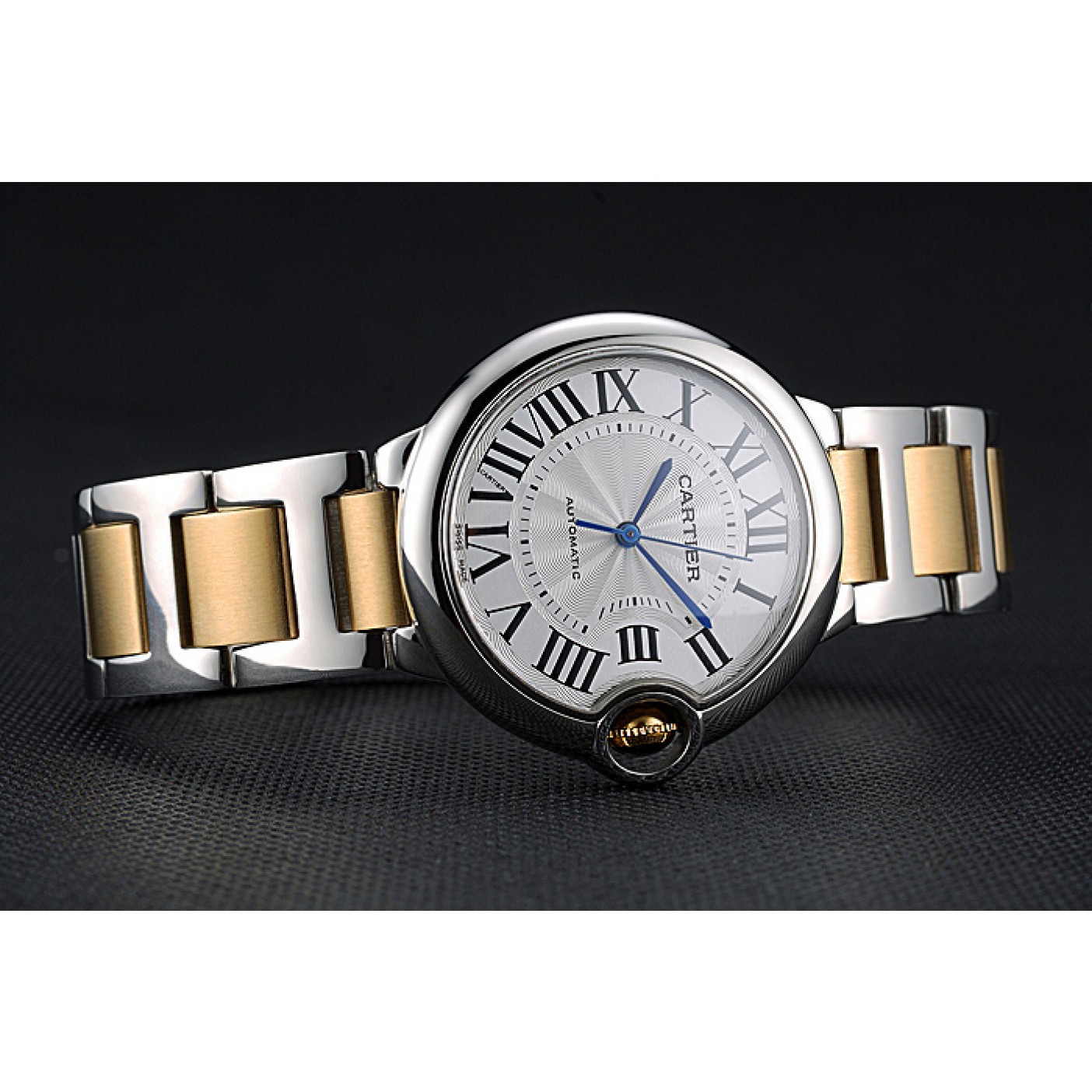 Swiss Cartier Ballon Bleu 36mm Silver Dial Stainless Steel Case Two Tone Gold Bracelet 622878