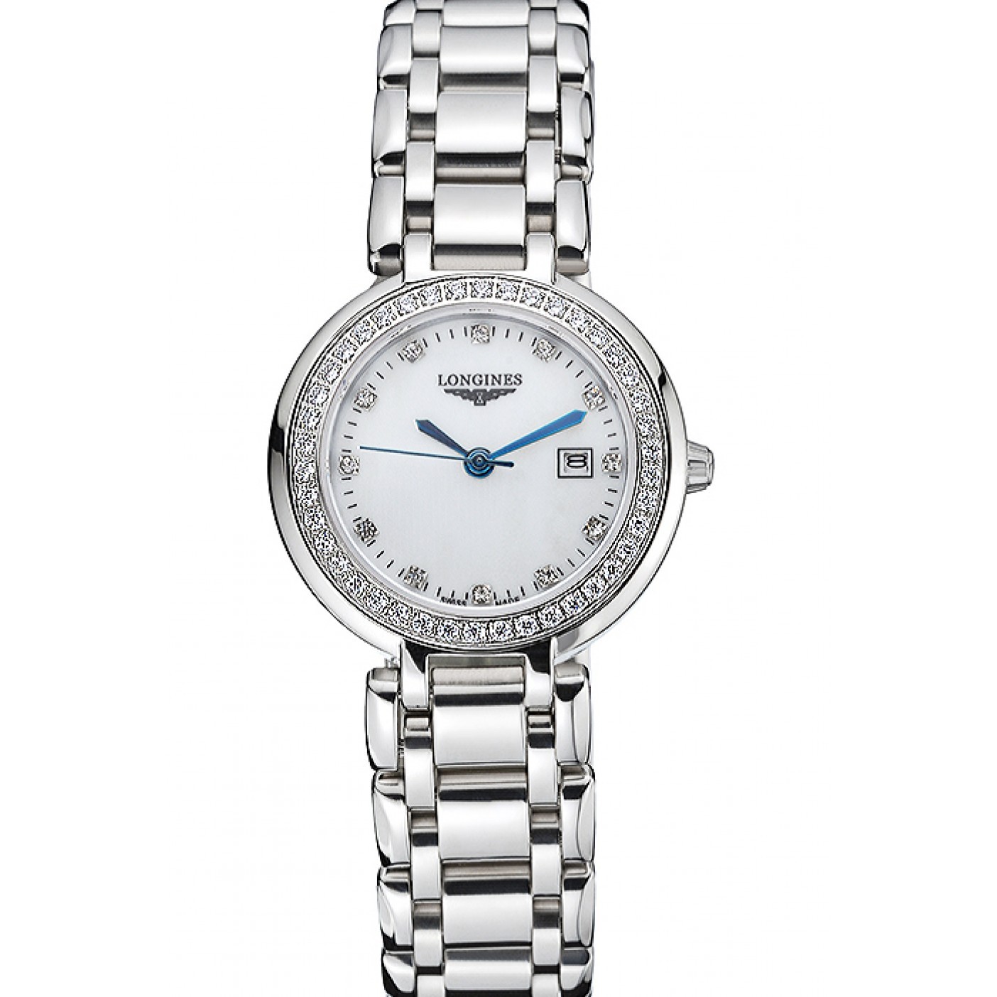 Longines PrimaLuna Stainless Steel Diamonds Case 622588