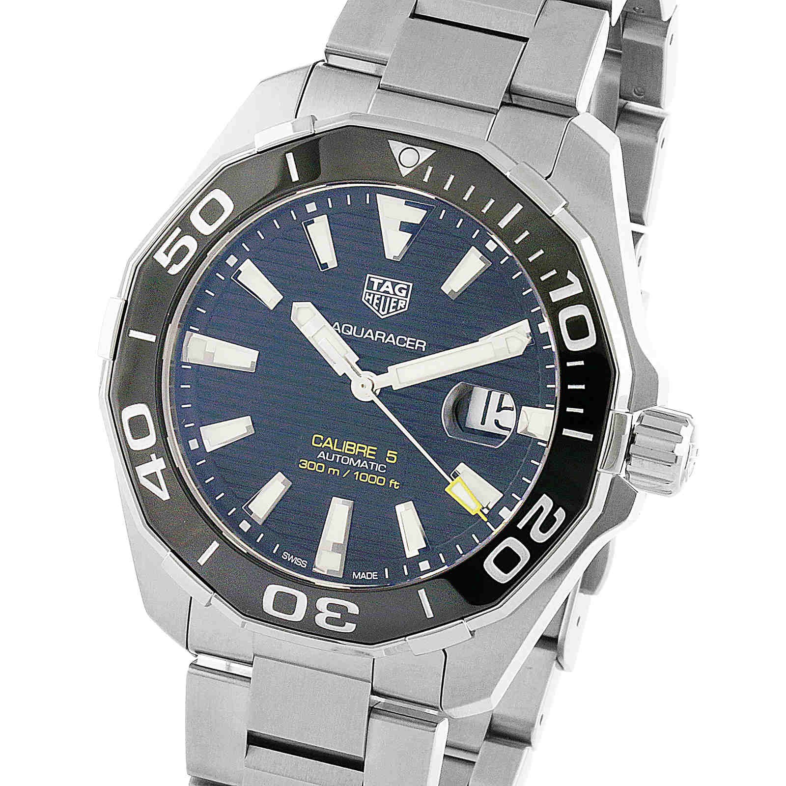 TAG Heuer Aquaracer Calibre 5 43mm Mens Watch WAY201A.BA0927