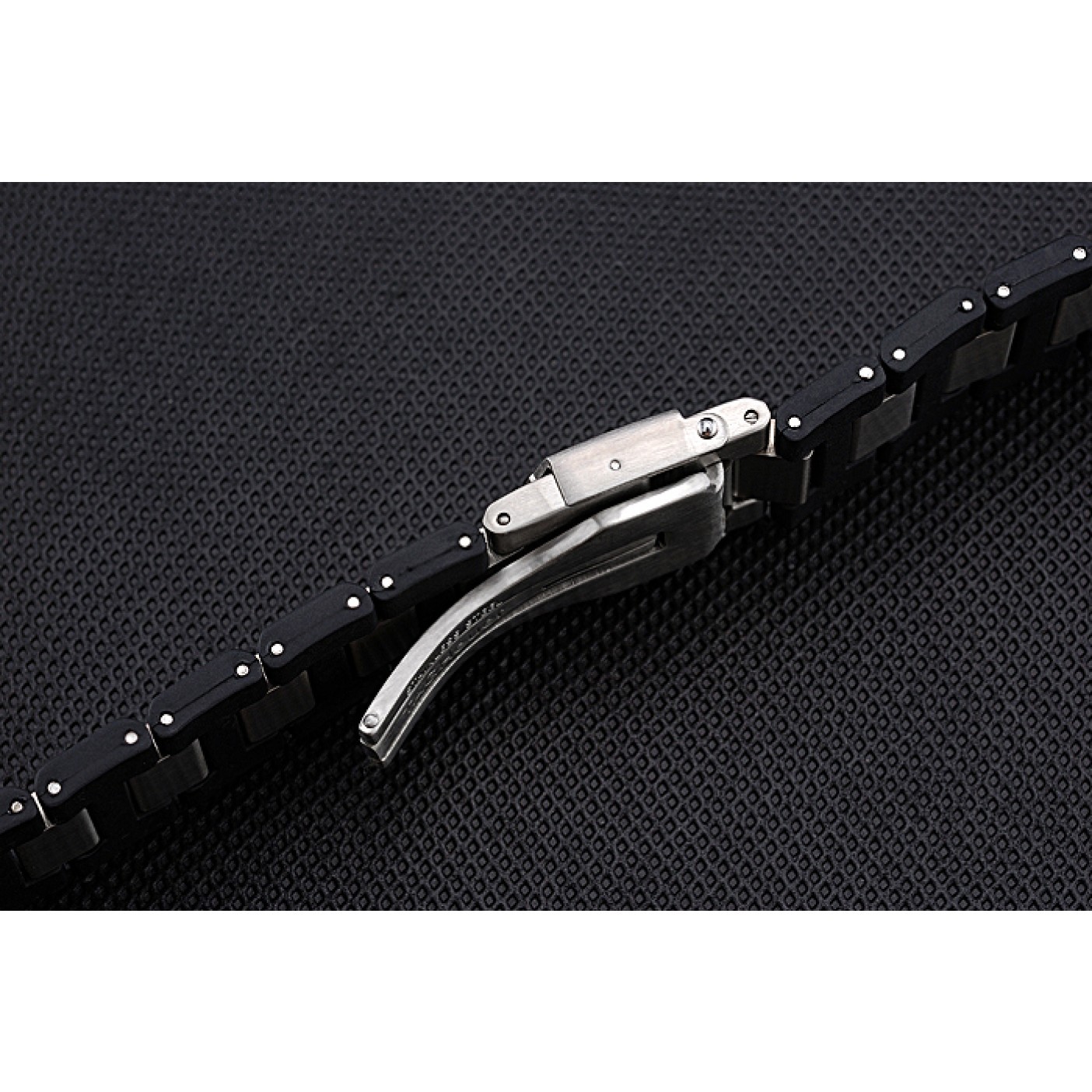 Tag Heuer Plated Stainless Steel and Black Rubber Bracelet 622501