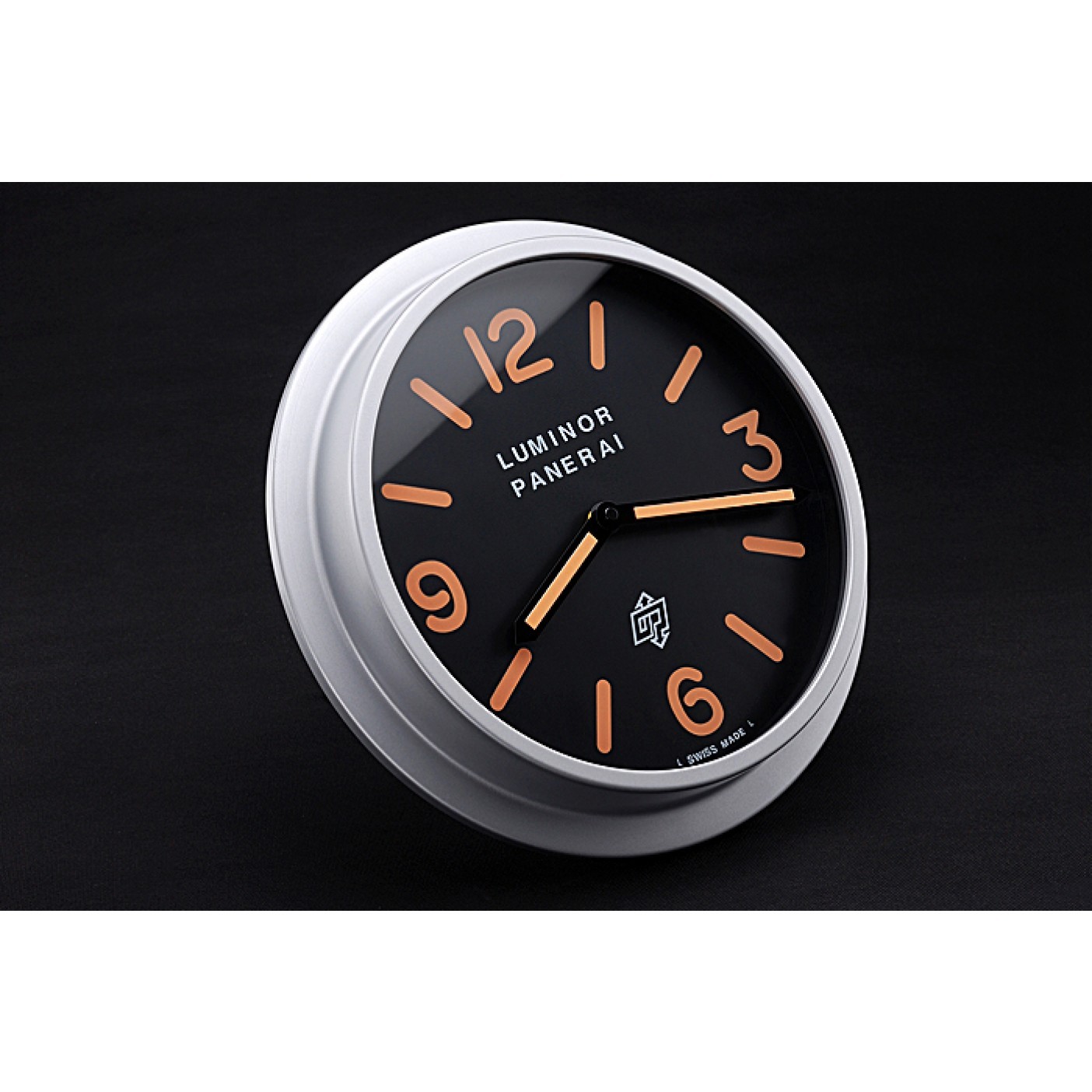 Panerai Luminor Marina Wall Clock Black-Orange 622472