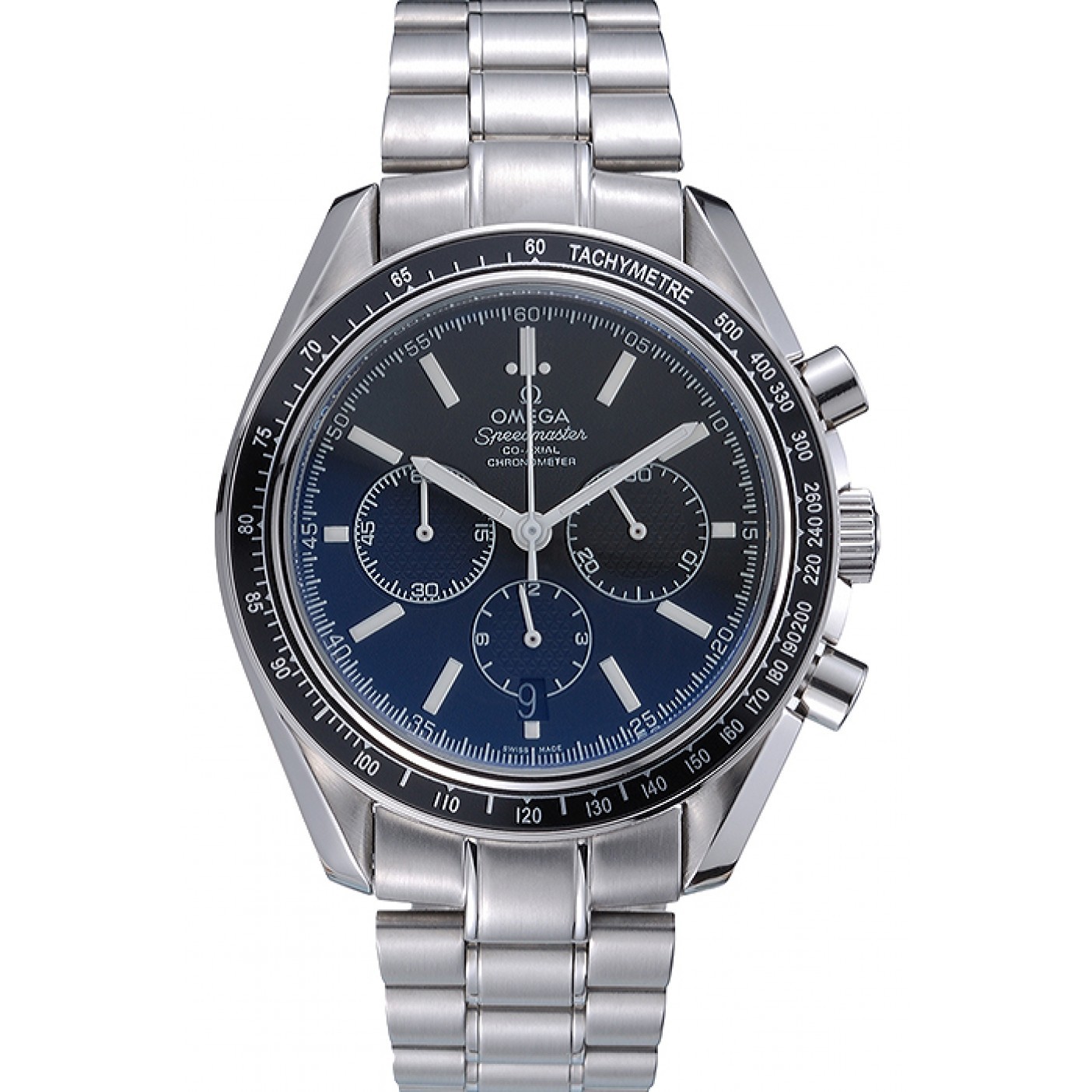 Omega Speedmaster Black Grey Stainless Steel Strap 622052