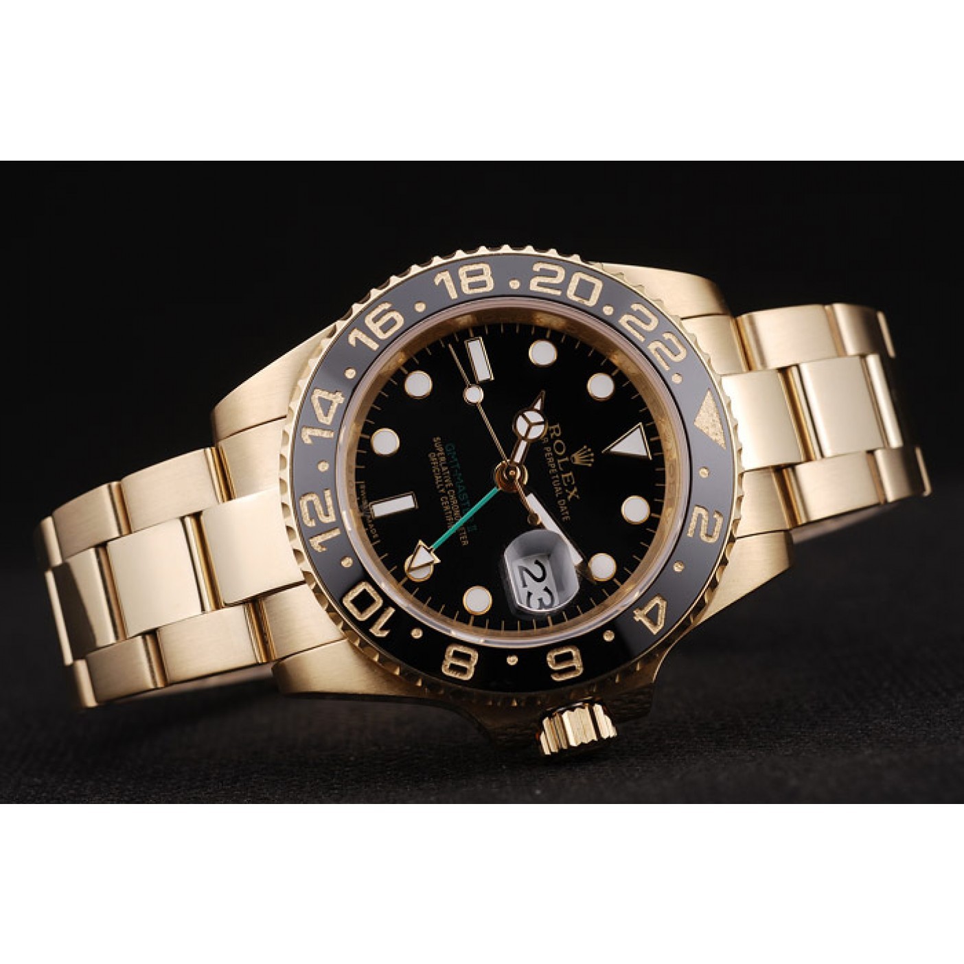 Rolex GMT Master II Black Ceramic Bezel Black Dial 98228