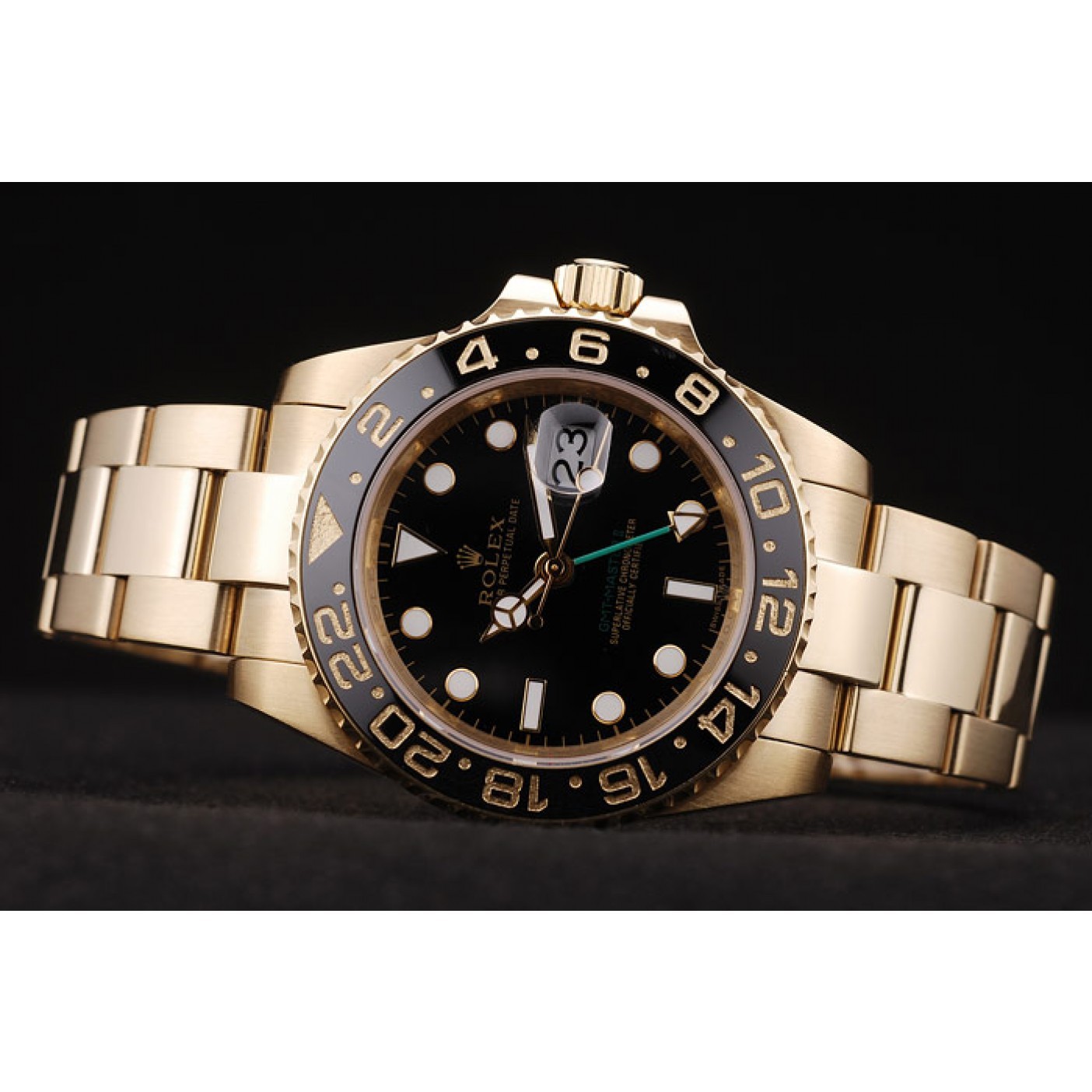 Rolex GMT Master II Black Ceramic Bezel Black Dial 98228