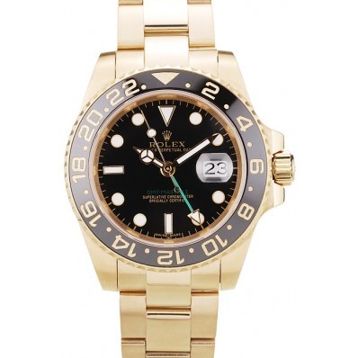 Rolex GMT Master II Black Ceramic Bezel Black Dial 98228