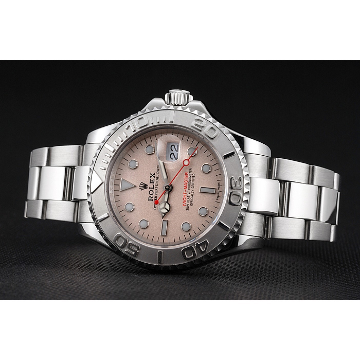 RepTime Watches Swiss Rolex Yacht-Master Champagne Dial Stainless Steel Case And Bracelet