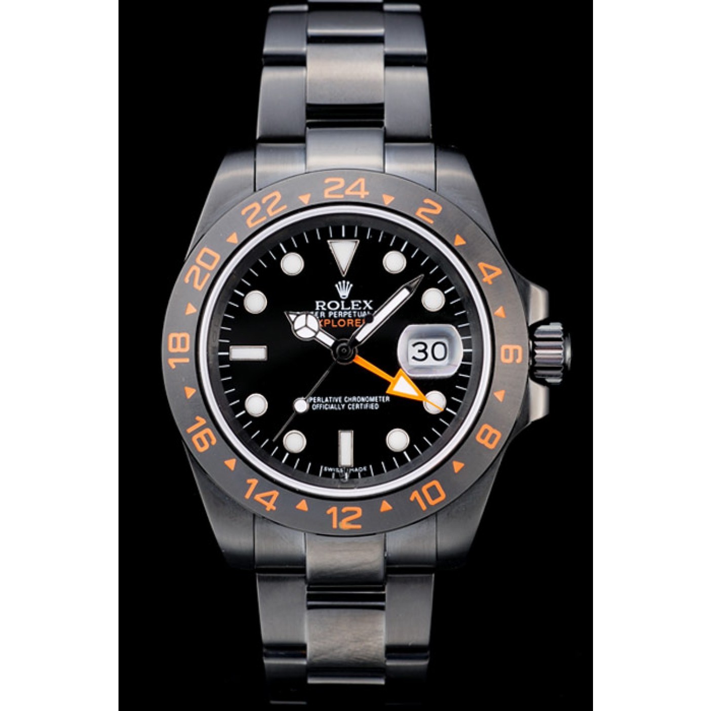 Rolex Explorer Black Ceramic Bezel Black Dial Watch