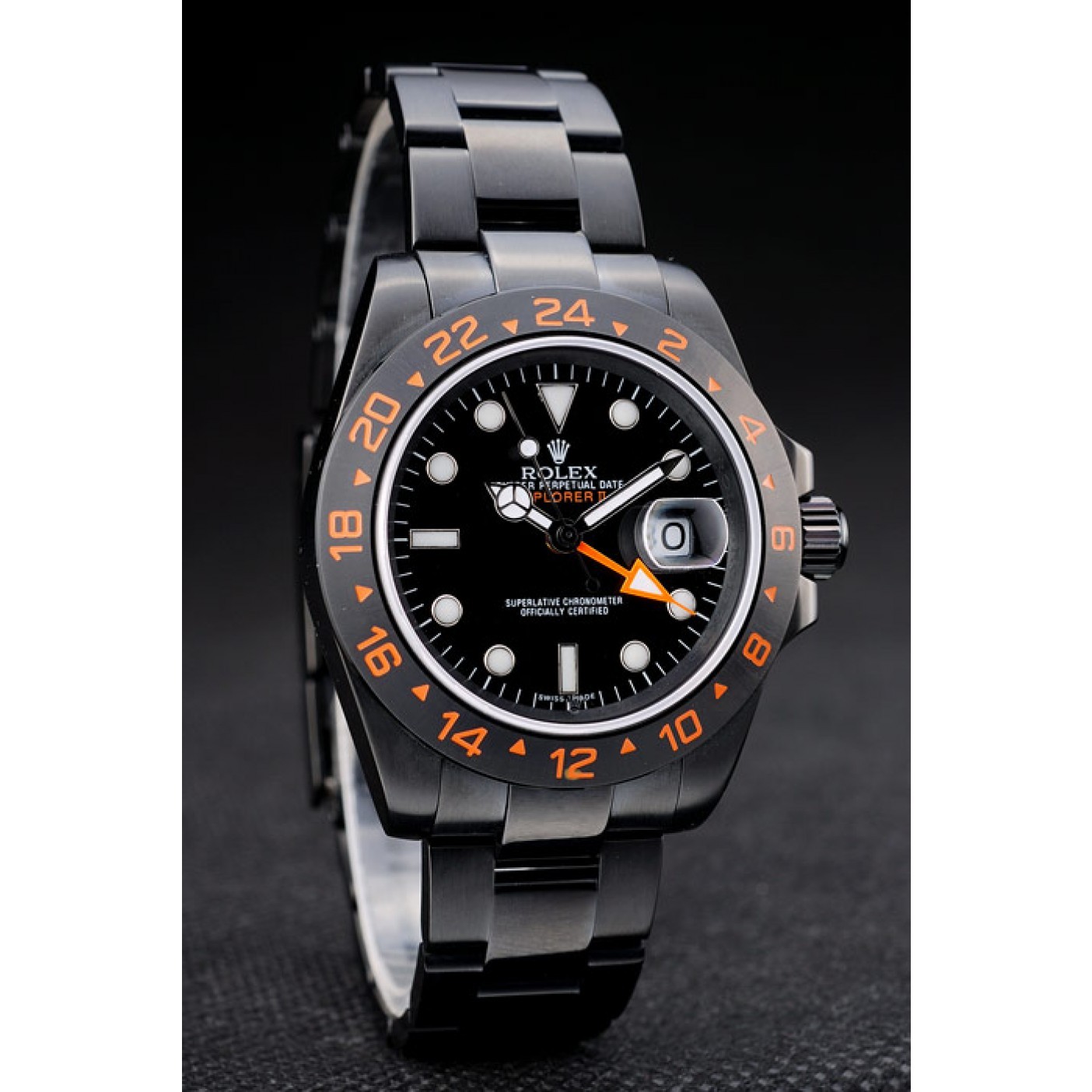 Rolex Explorer Black Ceramic Bezel Black Dial Watch