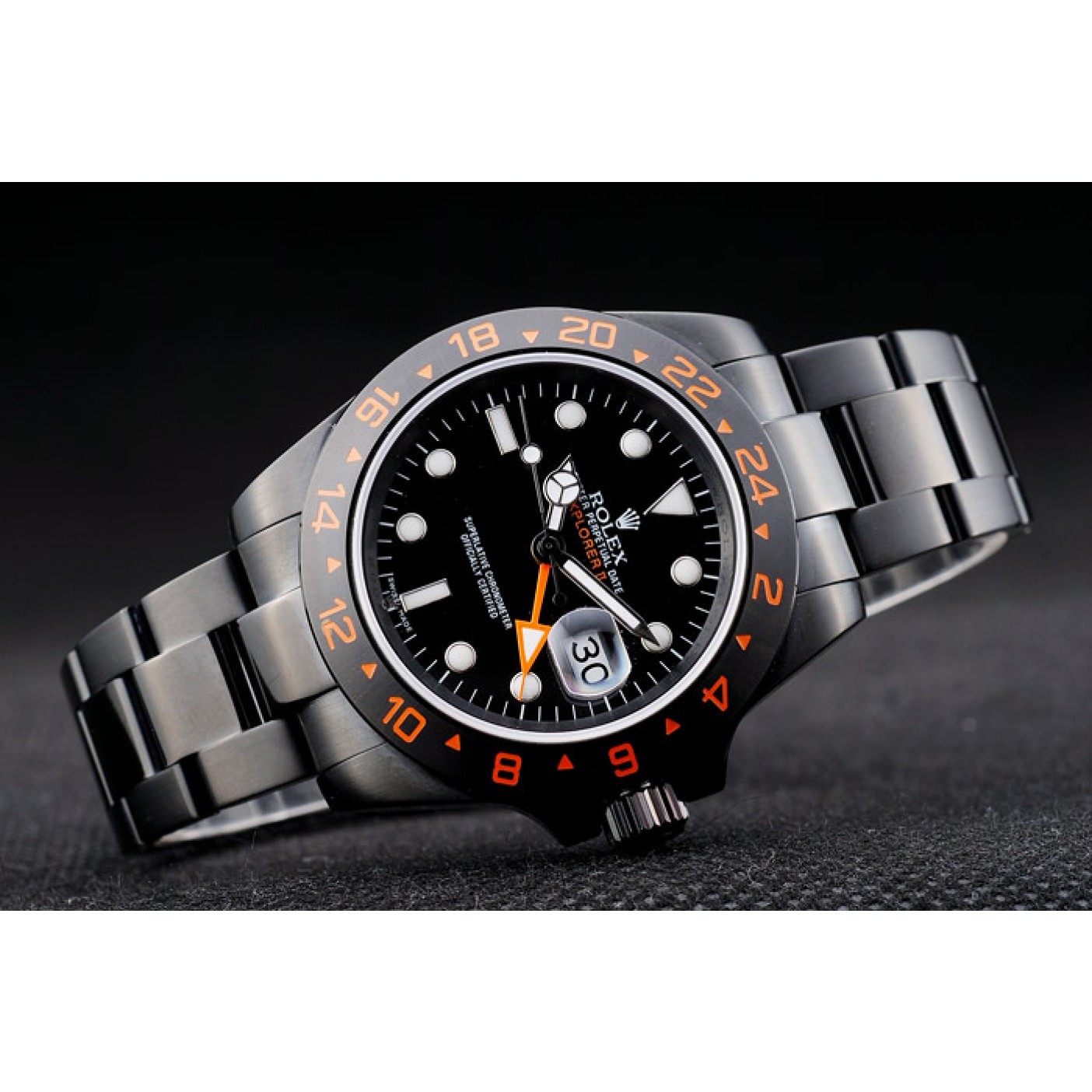 Rolex Explorer Black Ceramic Bezel Black Dial Watch