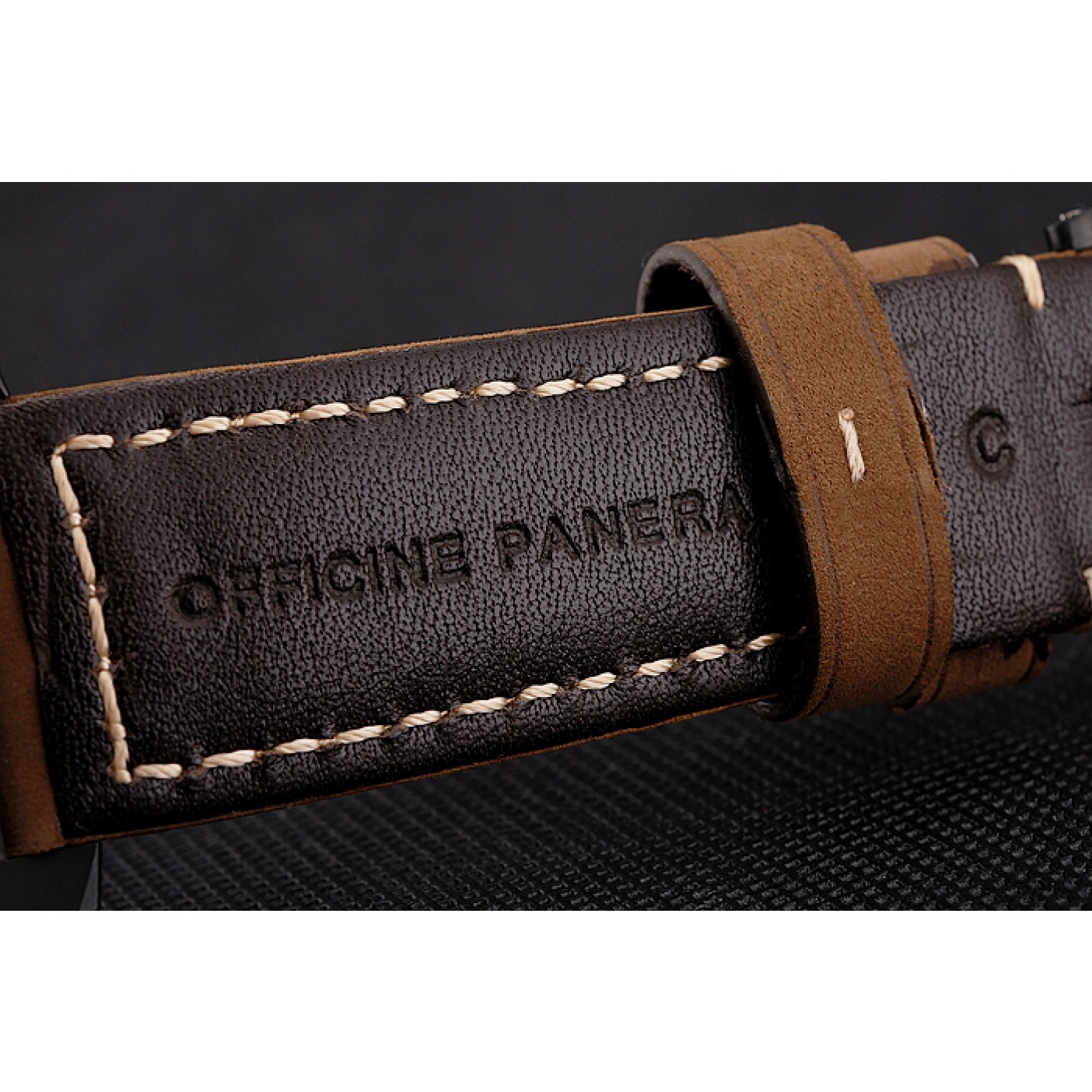 Panerai Luminor 1950 3 Days Chrono Flyback Black Dial Black Case Brown Leather Strap