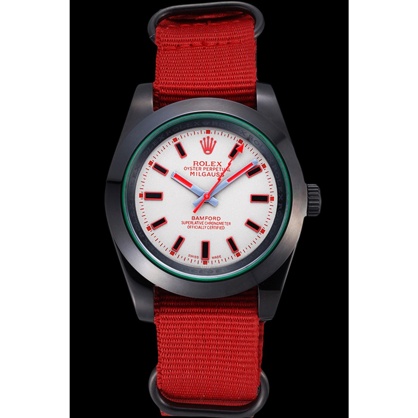 Rolex Milgauss Bamford Red Nylon Strap 622002