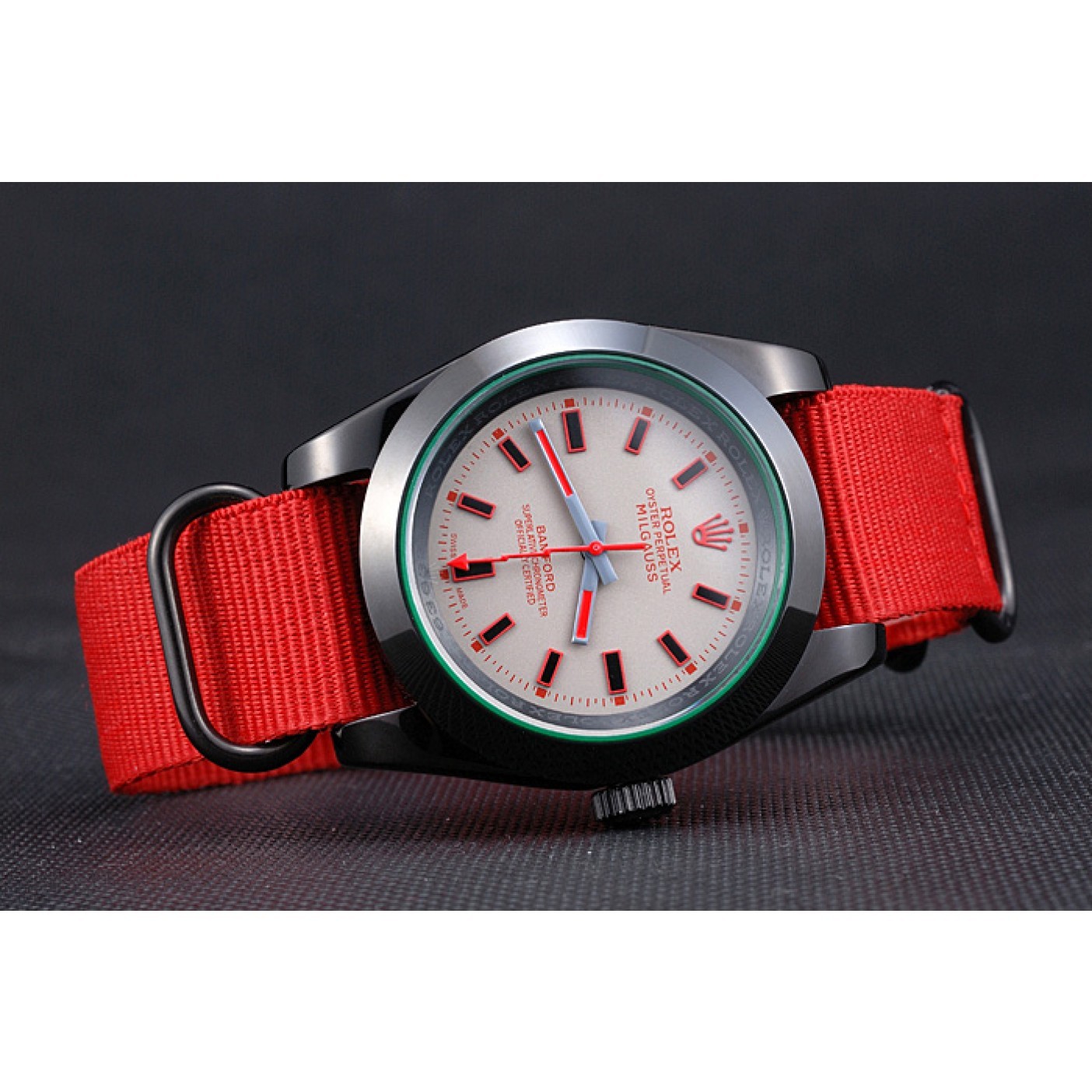 Rolex Milgauss Bamford Red Nylon Strap 622002