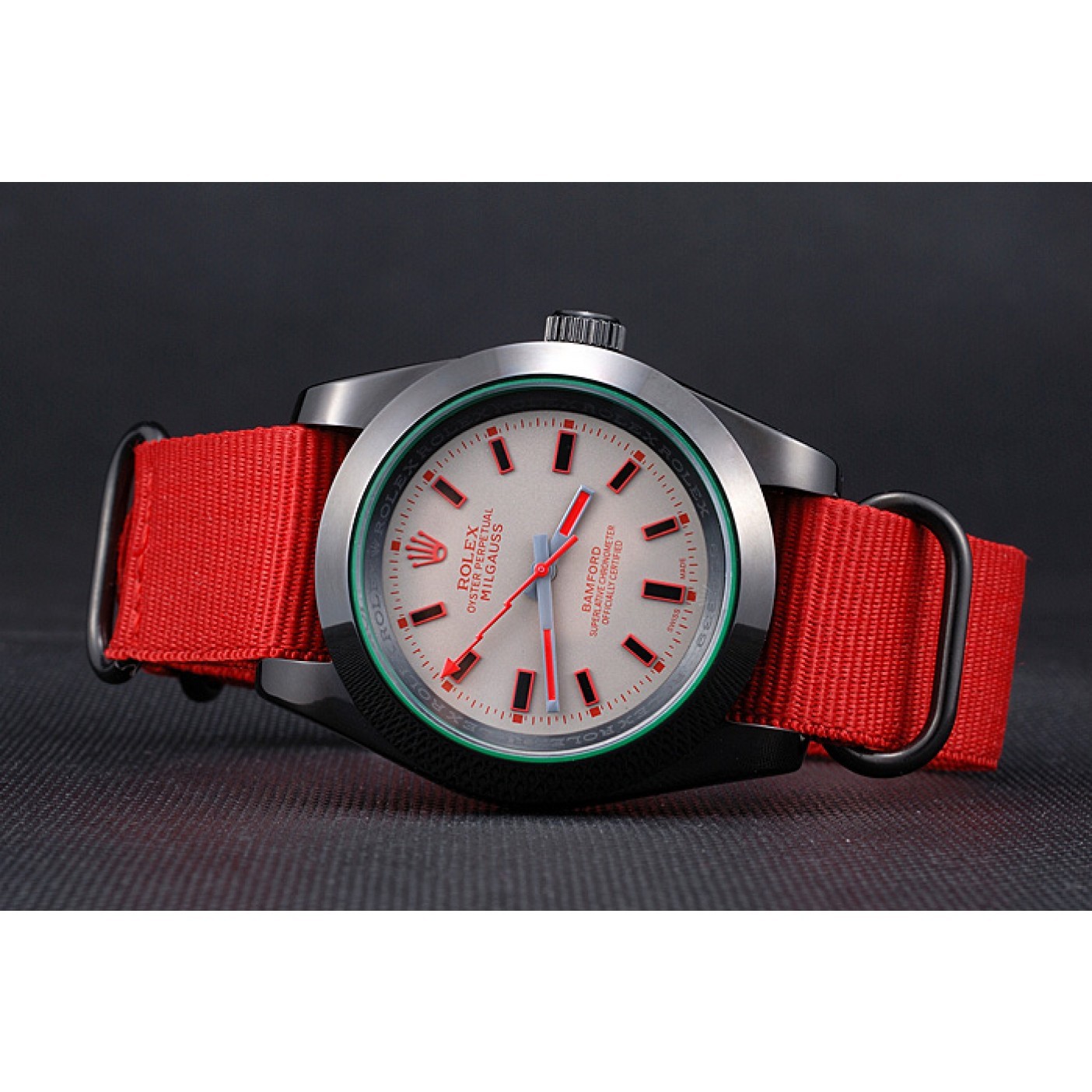 Rolex Milgauss Bamford Red Nylon Strap 622002