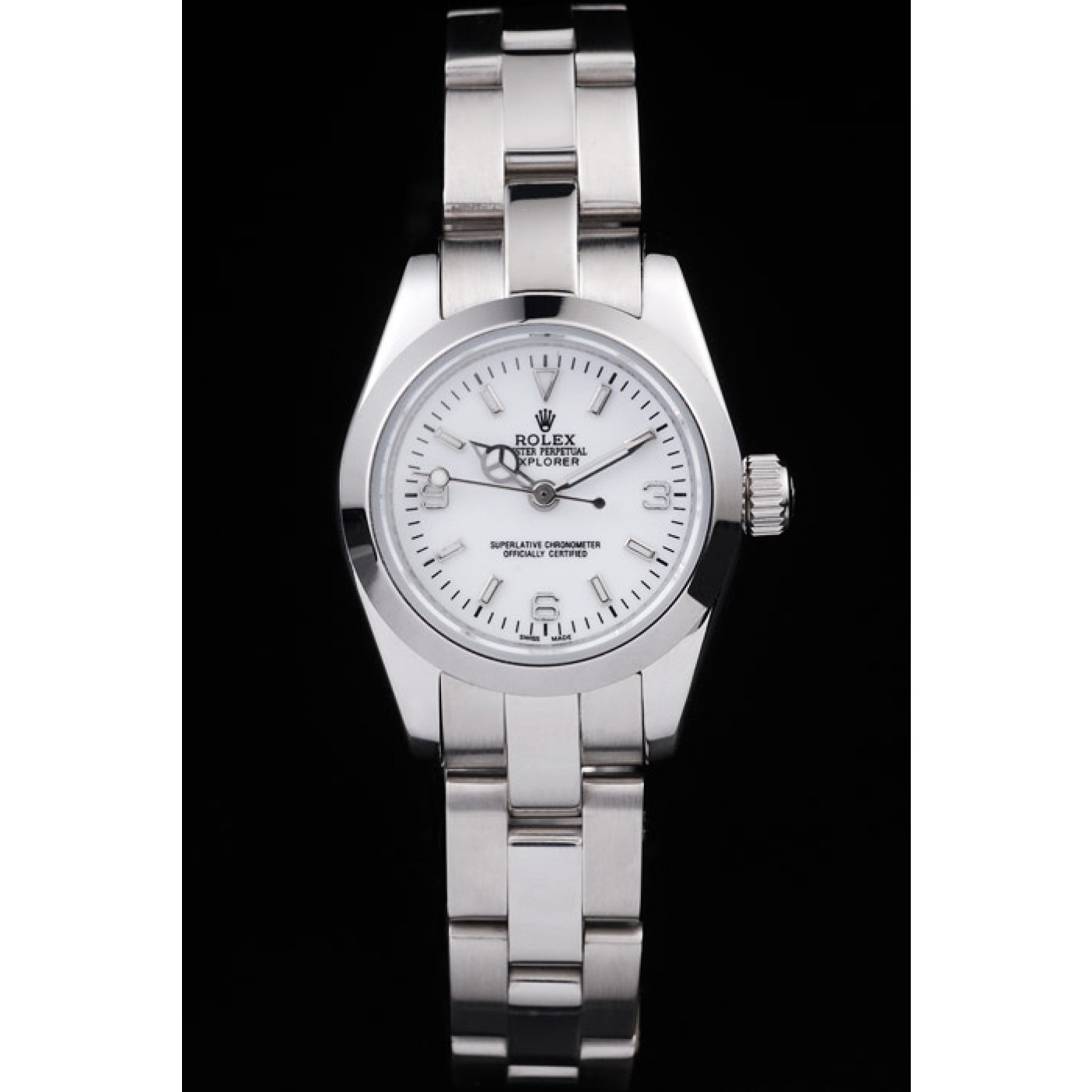 Rolex Explorer Polished Stainless Steel White Dial 98088