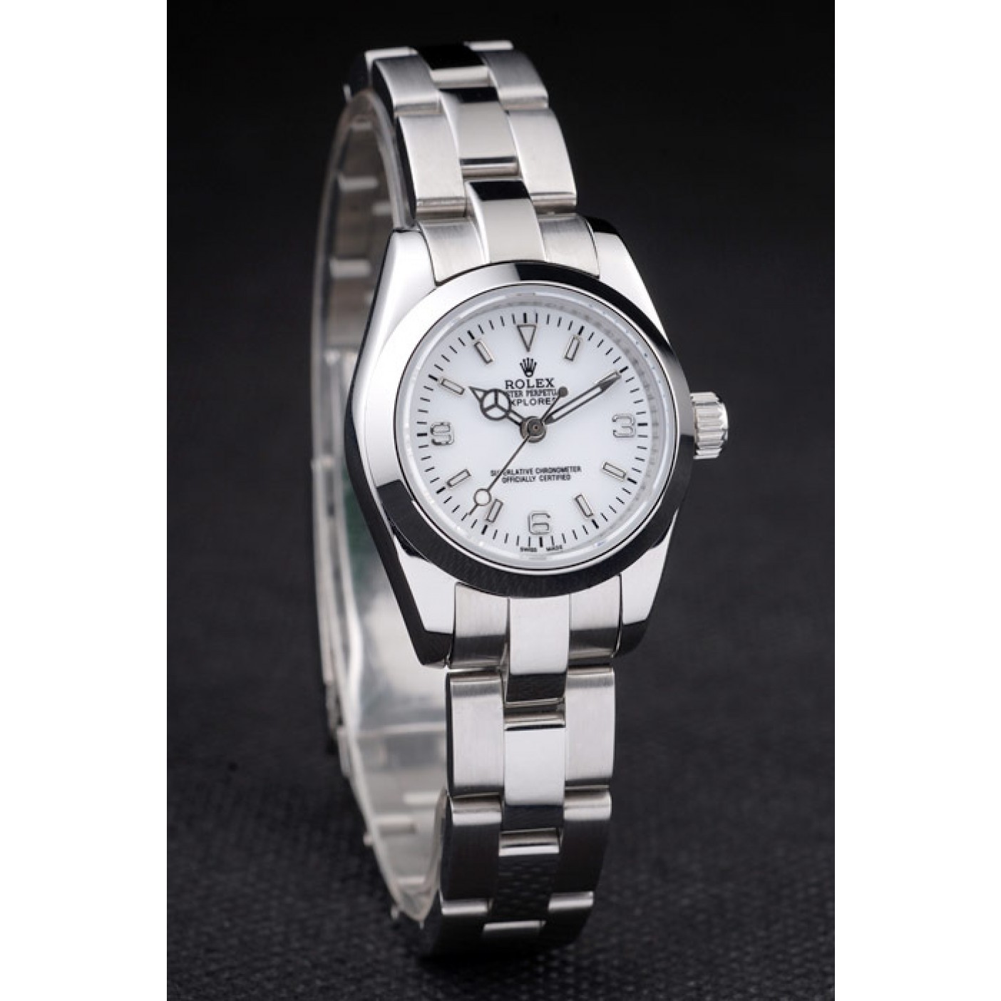 Rolex Explorer Polished Stainless Steel White Dial 98088