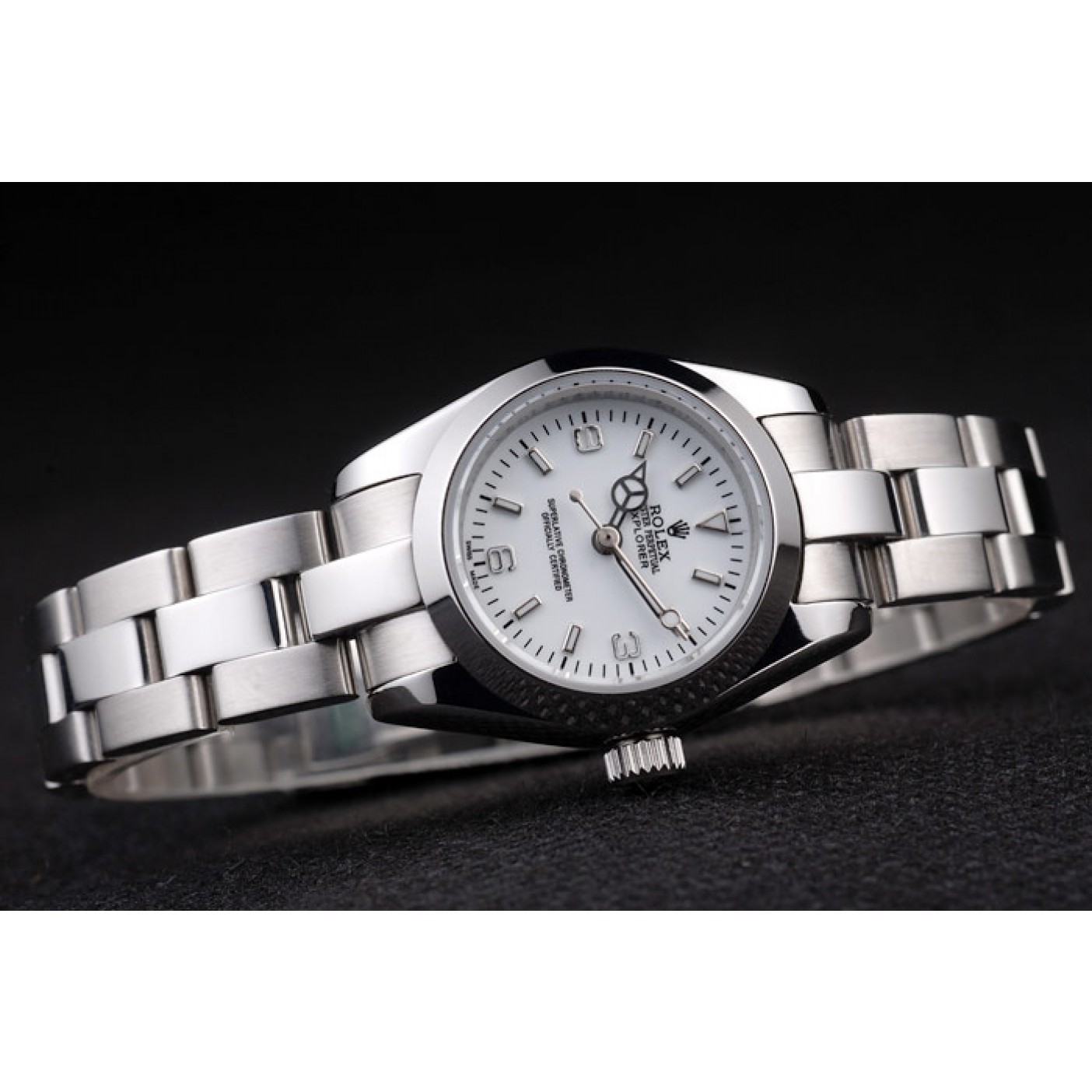 Rolex Explorer Polished Stainless Steel White Dial 98088