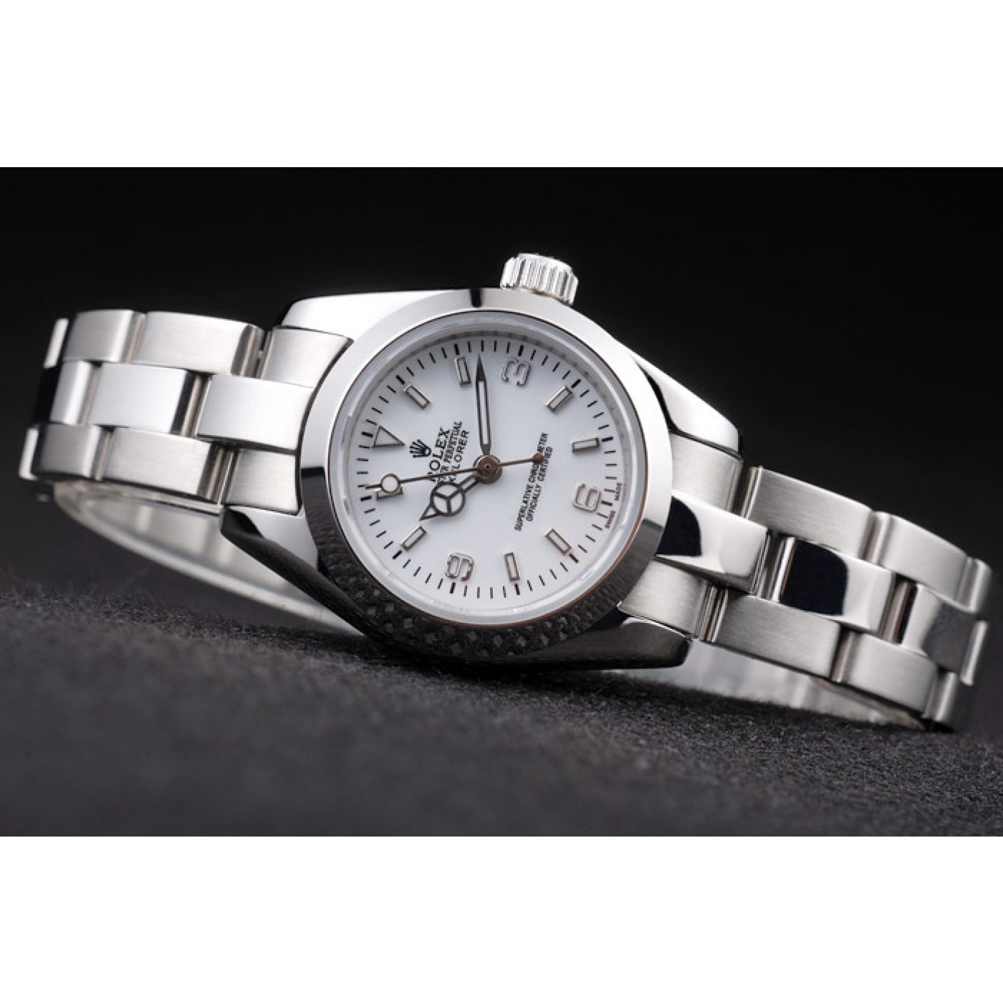 Rolex Explorer Polished Stainless Steel White Dial 98088