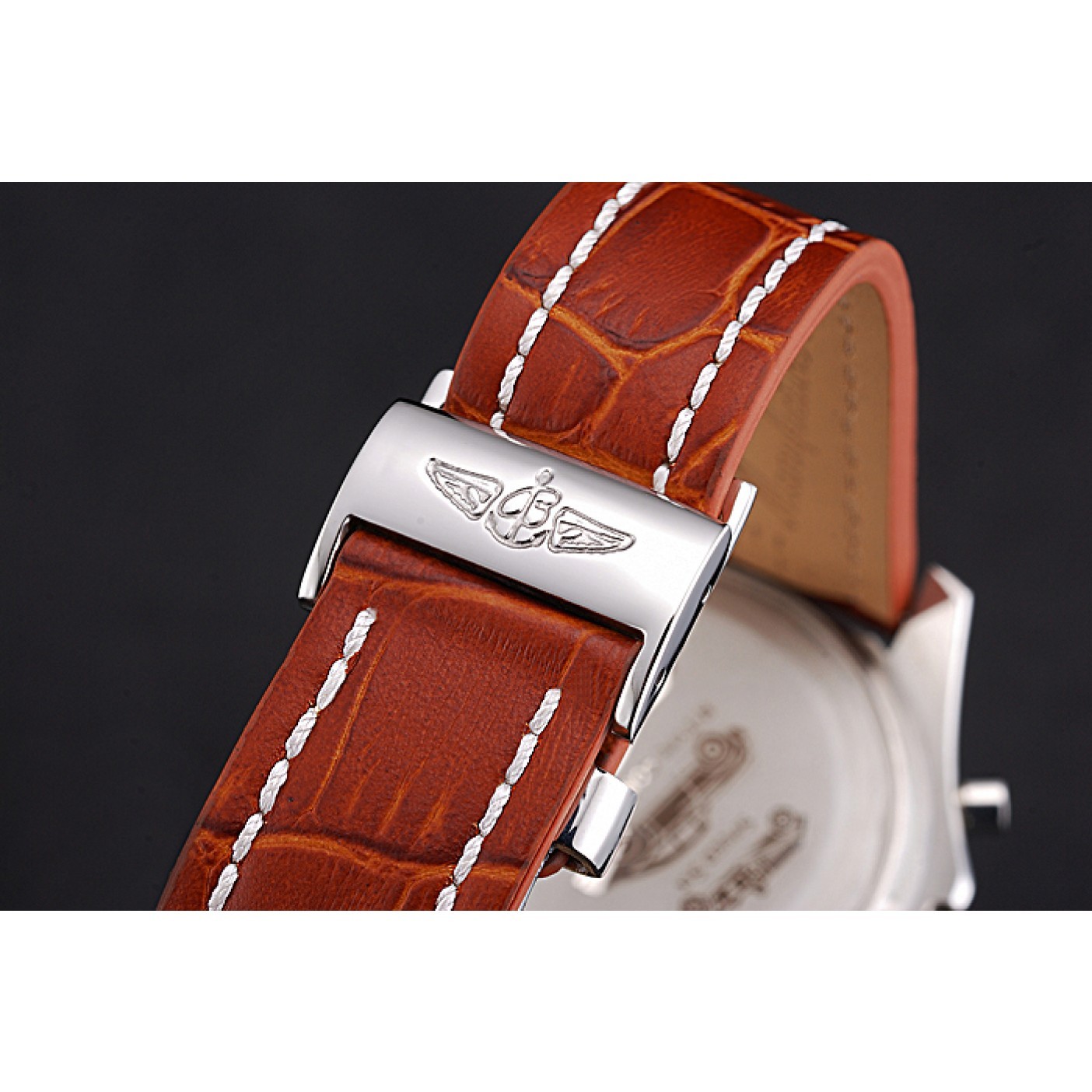 Breitling Bentley Mulliner Tourbillon Brown Dial Stainless Steel Case Brown Leather Strap 622727