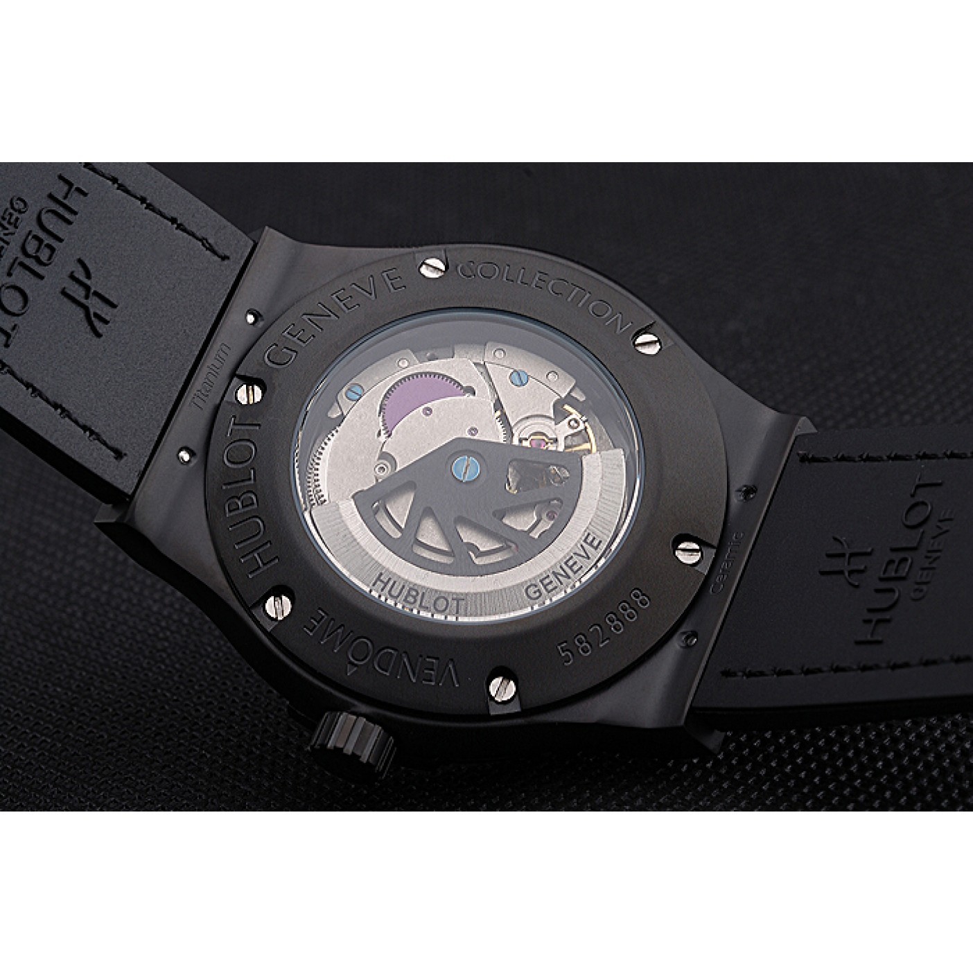 Hublot Classic Fusion Shawn Carter Black Steel Case Black Leather Strap 622817