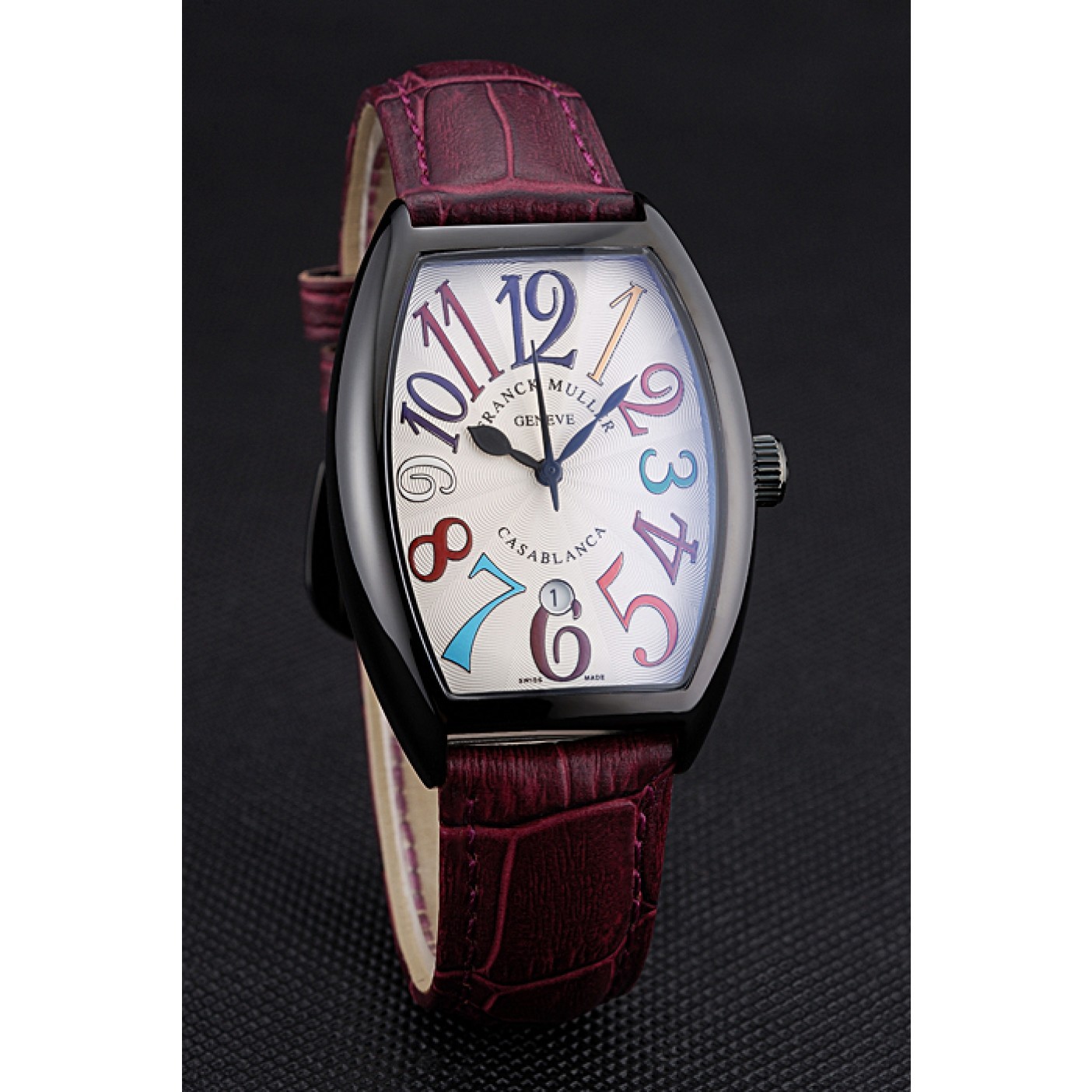 Franck Muller Casablanca Purple Croco Leather Band 621645