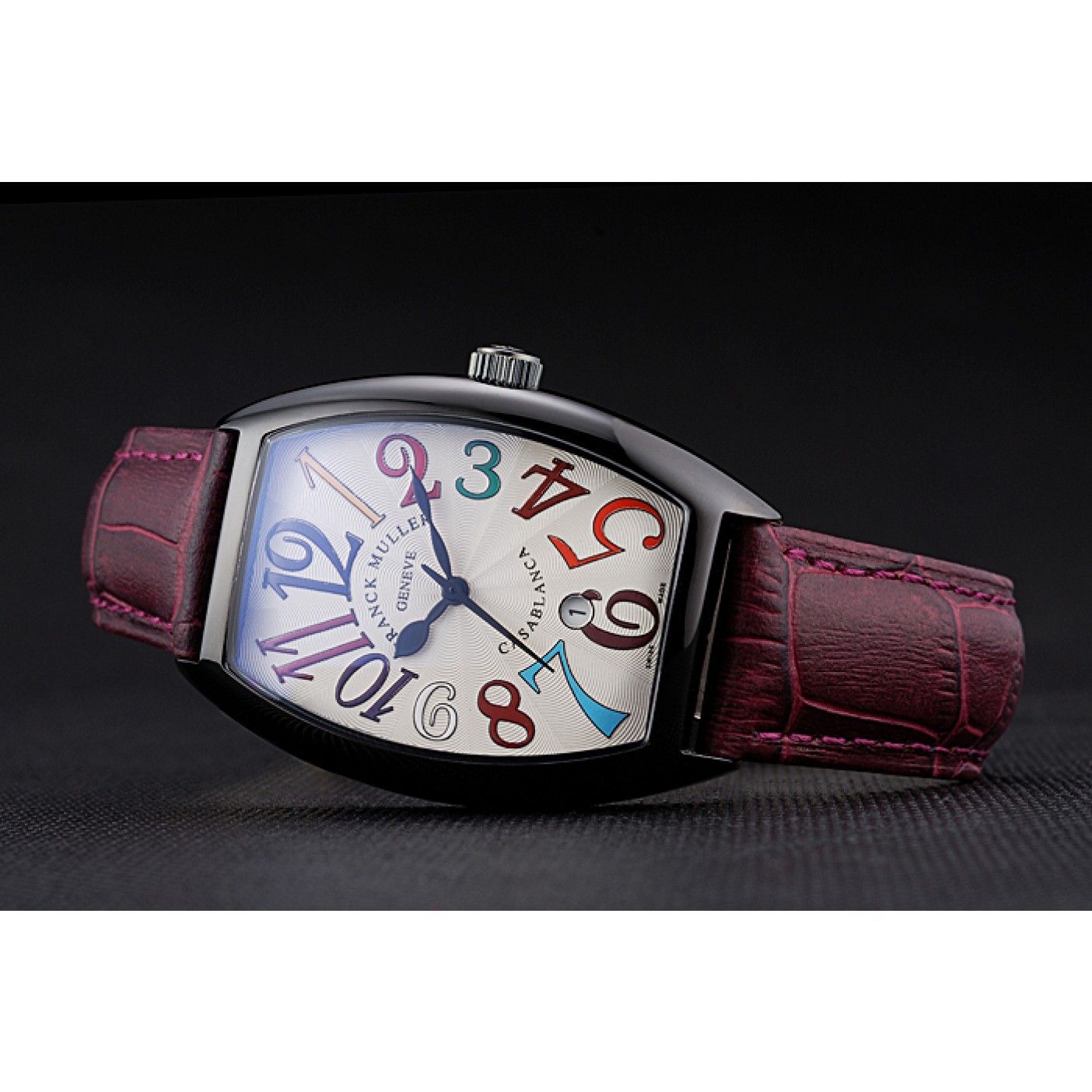 Franck Muller Casablanca Purple Croco Leather Band 621645